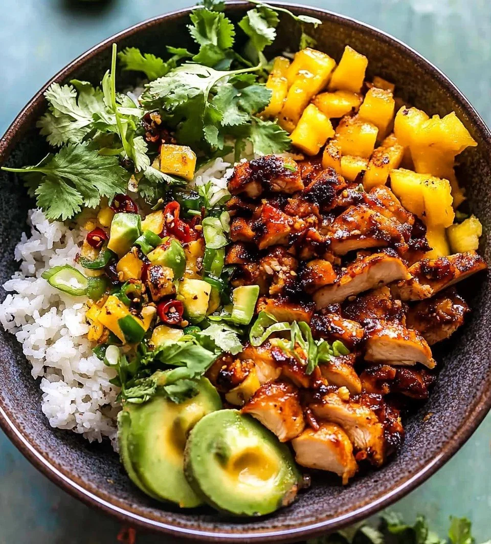 Chicken Mango Bowls