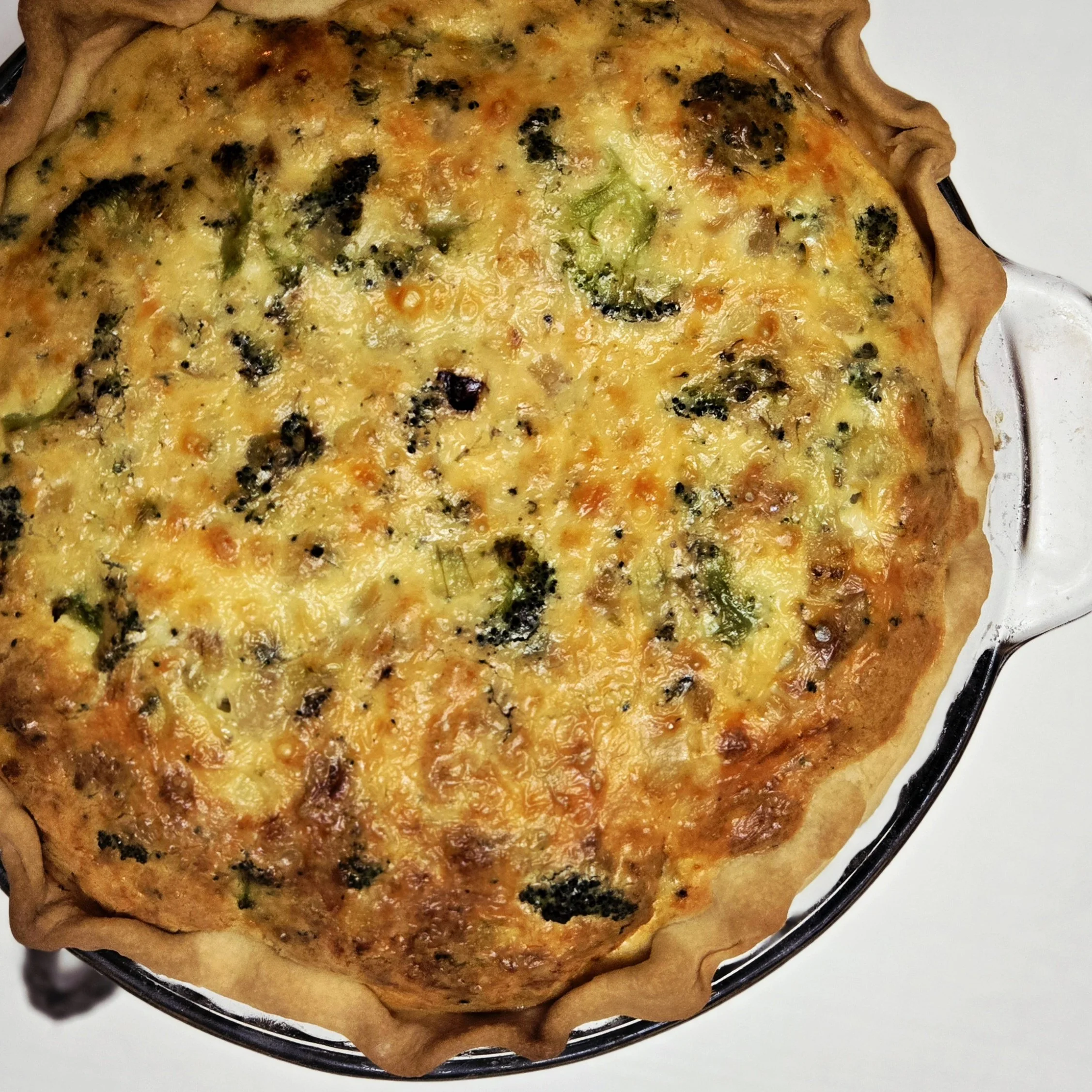 Broccoli Cheddar Quiche