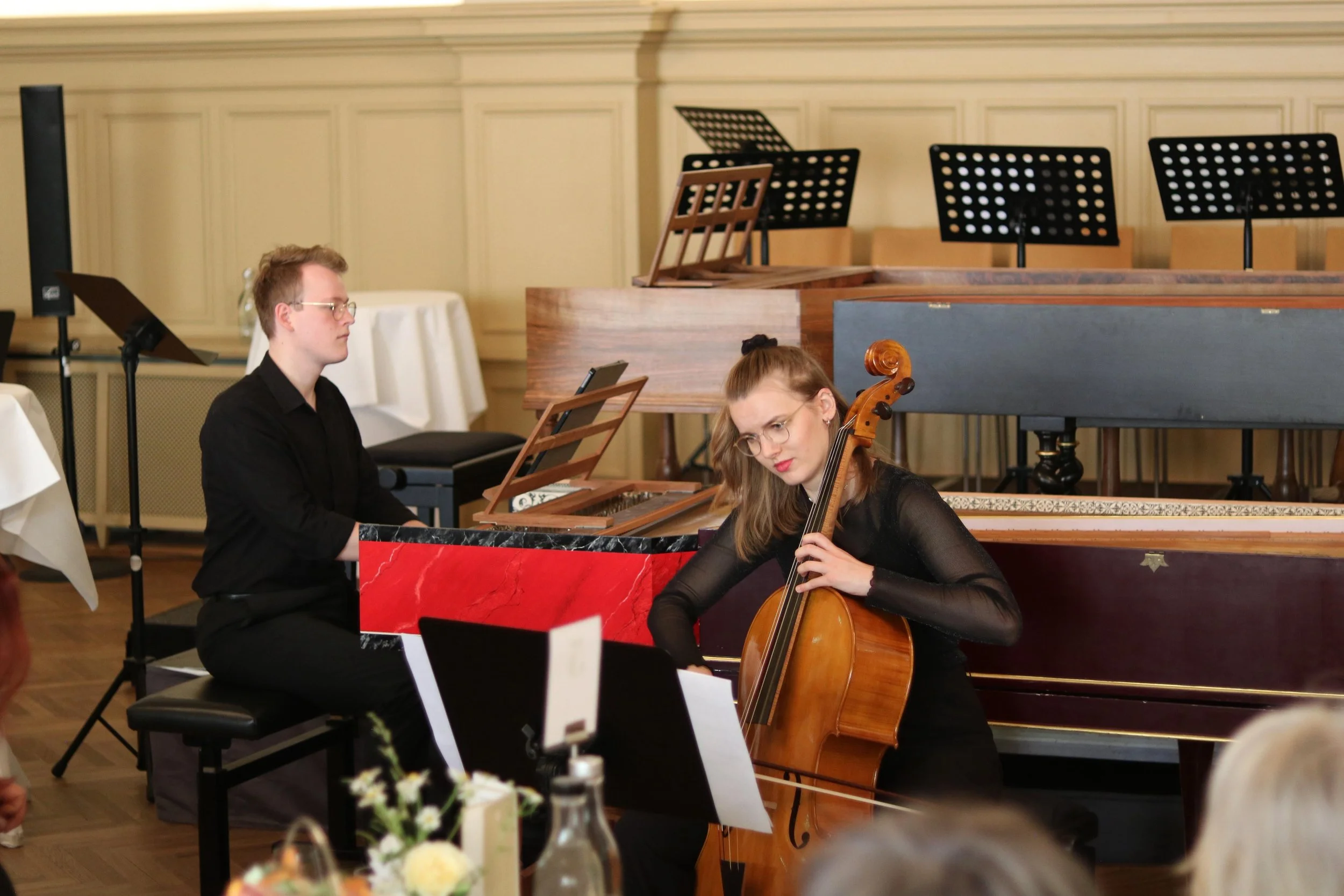 Concert at Bachfest Leipzig, Leopold Brunner (Harpsicord), Franziska Schulz (Baroque Cello)