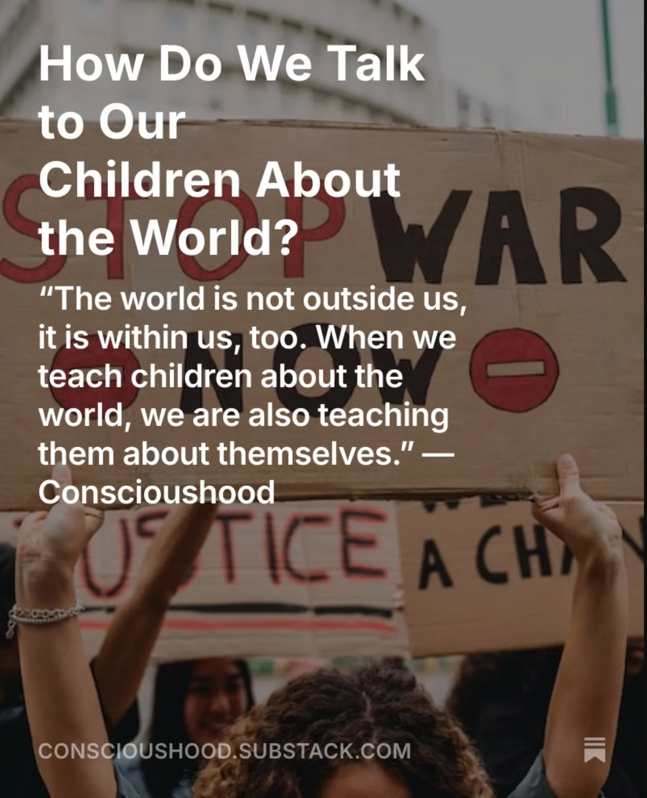 How Do We Talk to Our Children About the World?
