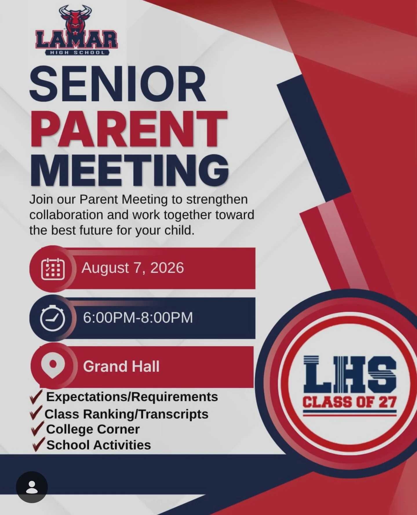 Senior Parent Meeting