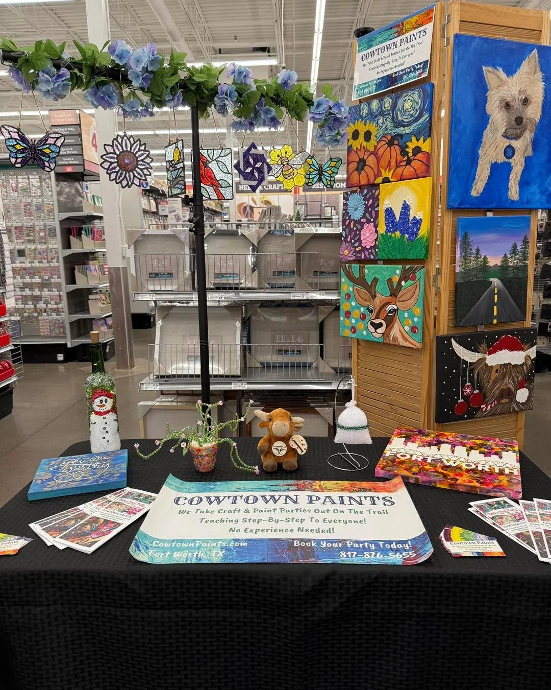 Come see me today until 3pm at Michaels Stores in Lake Worth. They invited me to show and tell their customers about Cowtown Paints Mobile Parties. 

michaelsstores
#paintandsipfortworth #PaintPartyVibes #paintpartyfun #fortworthevents #fortwortheven