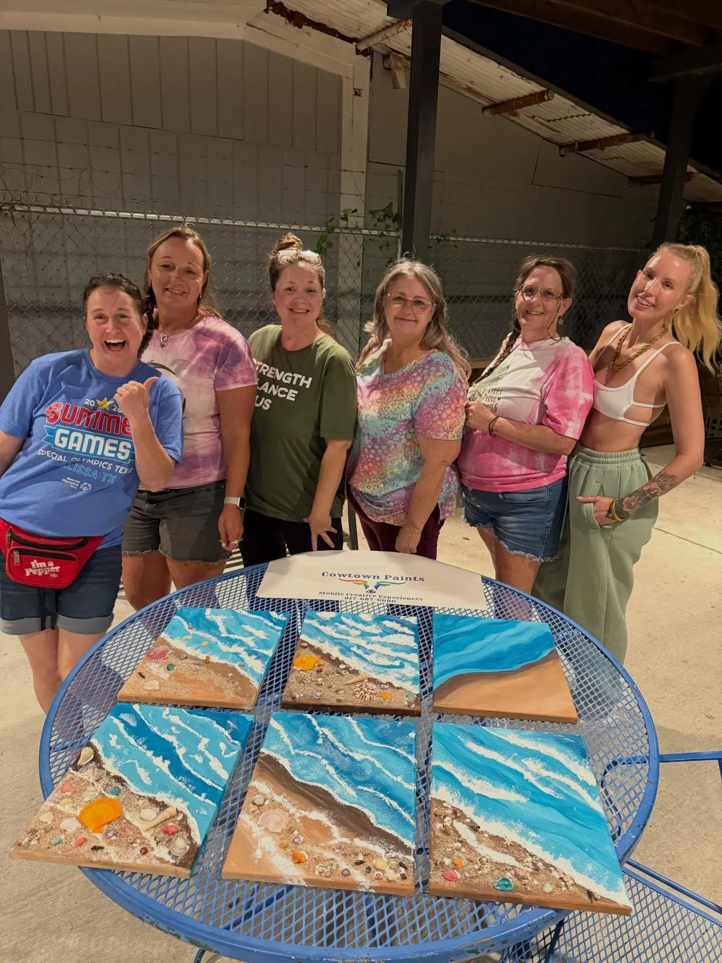 Are you ready to go to the beach? 🏖️ I can take you there! Just hit me up at CowtownPaints.com