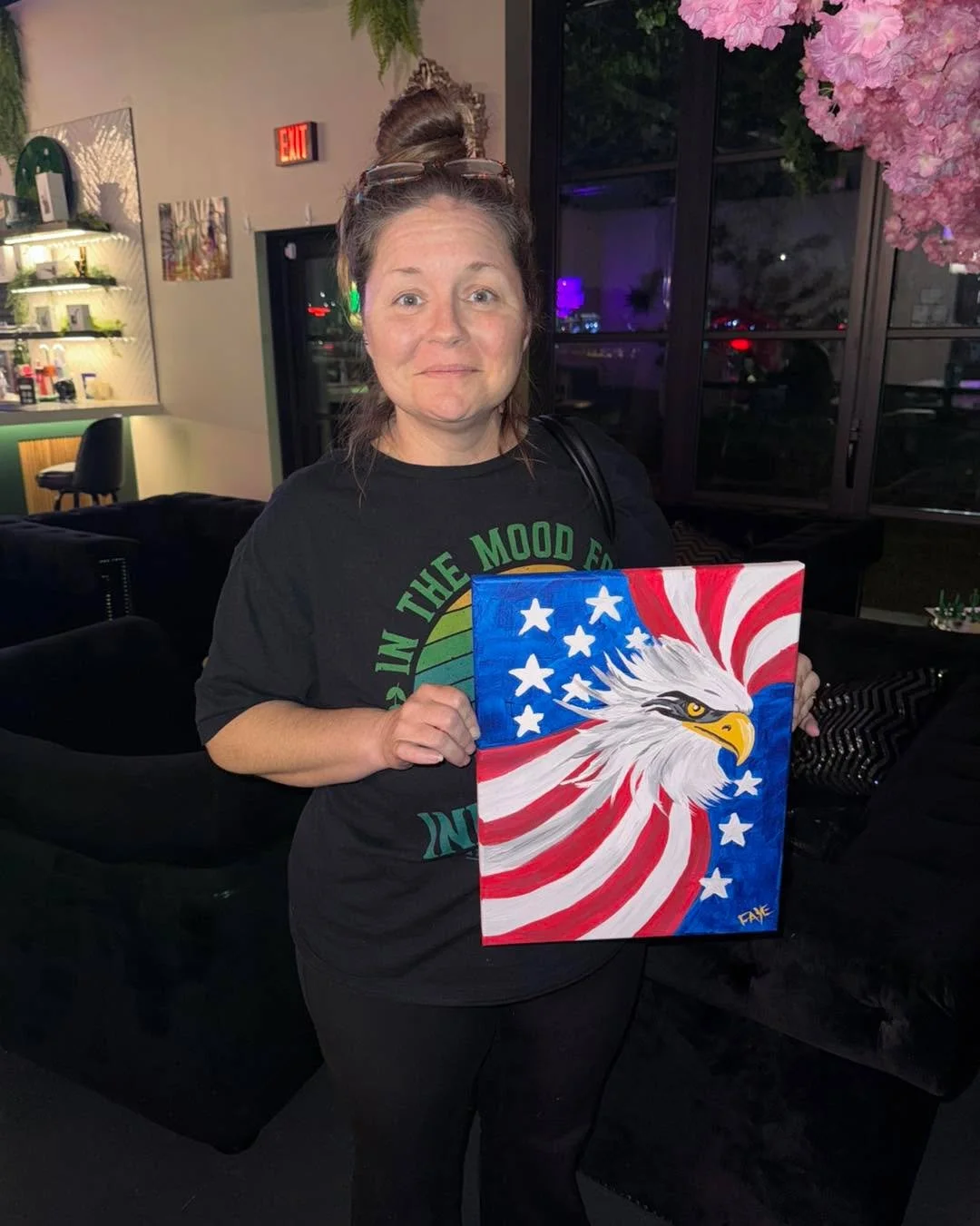 Celebrating 250 years of the United States of America! 
 #cowtownpaints #mobilepaintparty #thingstodoinfortworthtx