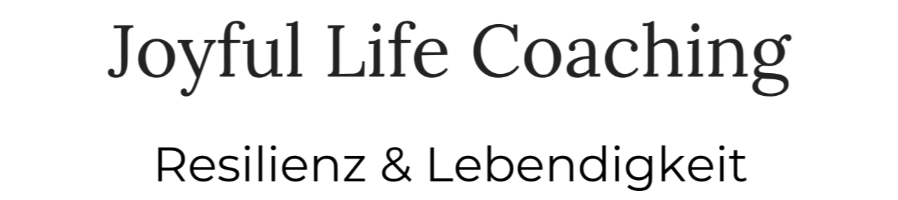 Text auf einem weißen Hintergrund: 'Joyful Life Coaching'