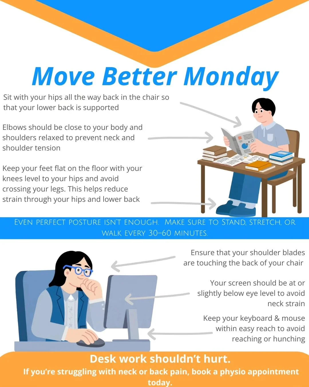 Spending hours at your desk? Small changes in your setup can make a big difference to how your body feels 💪

If sitting at your desk brings on neck, shoulder, and back pain, it doesn't have to be normal. Joint Initiative Physiotherapy offers expert 