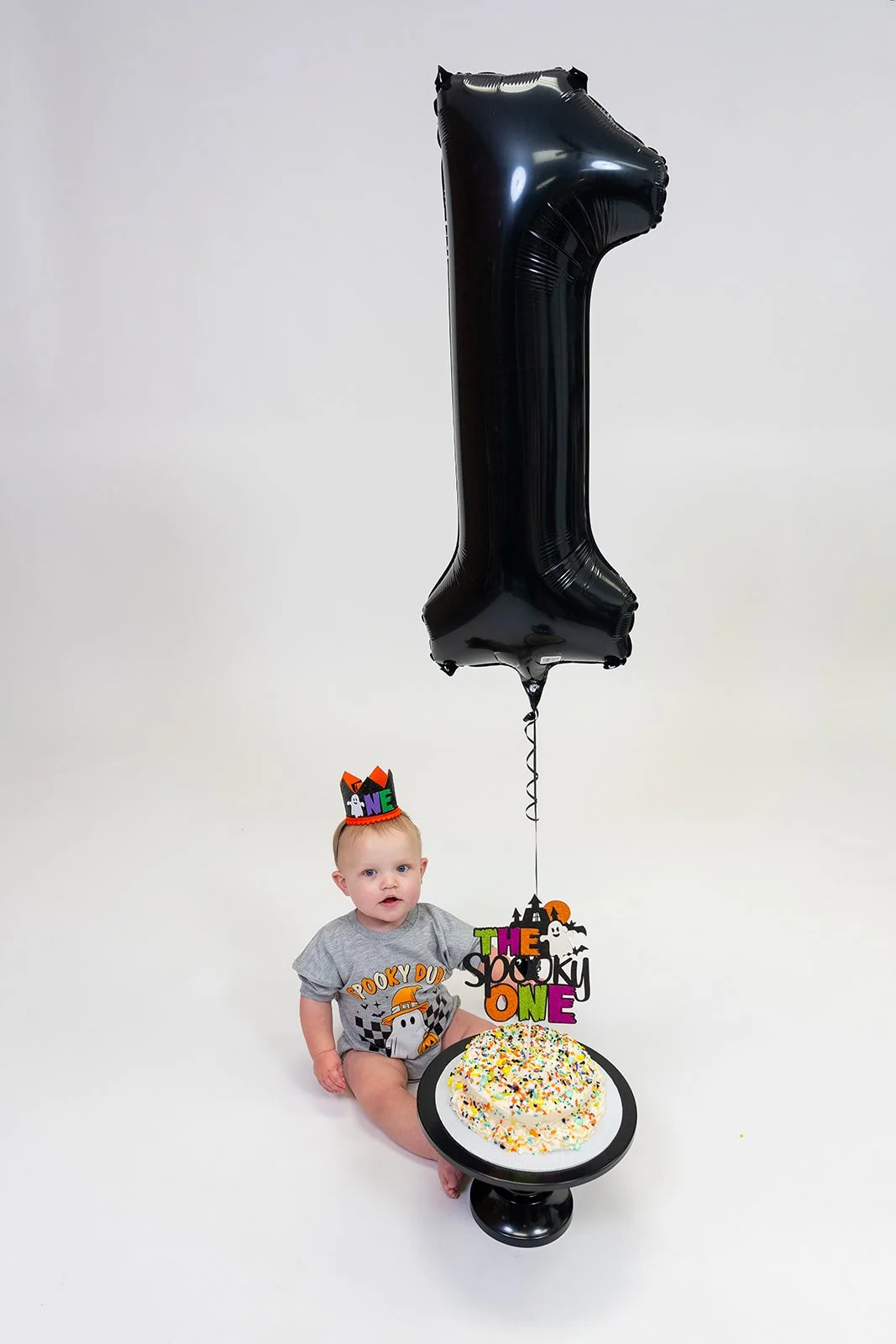 a little boy celebrates his one year old birthday