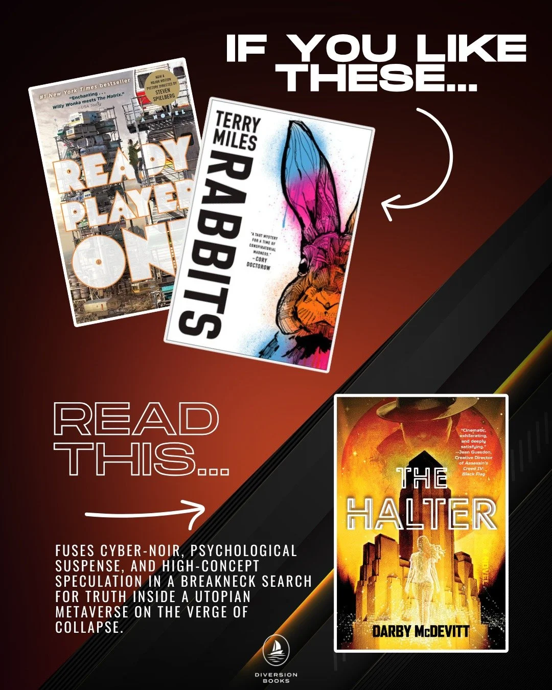 If you like these&hellip;read this!📚

In a world where virtual addiction kills, Kennedy Stark is paid to pull the plug. 🔌

A professional halter&mdash;part detective, part counselor&mdash;he trawls the world&rsquo;s darkest surrogate-reality feeds 