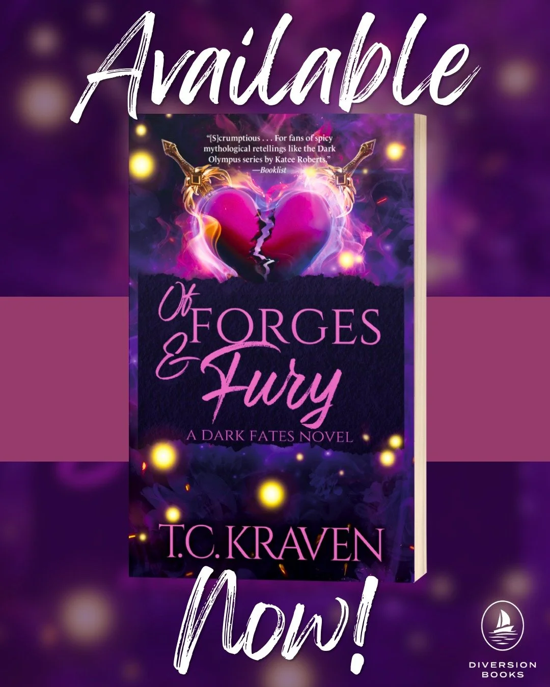 Some bonds are so strong they last through the ages. Some are corrupted from their inception, and scorch anyone in their path. ❤️&zwj;🔥

The third book in the Dark Fates series, OF FORGES &amp; FURY by @t.c.kravenauthor is available now at any retai