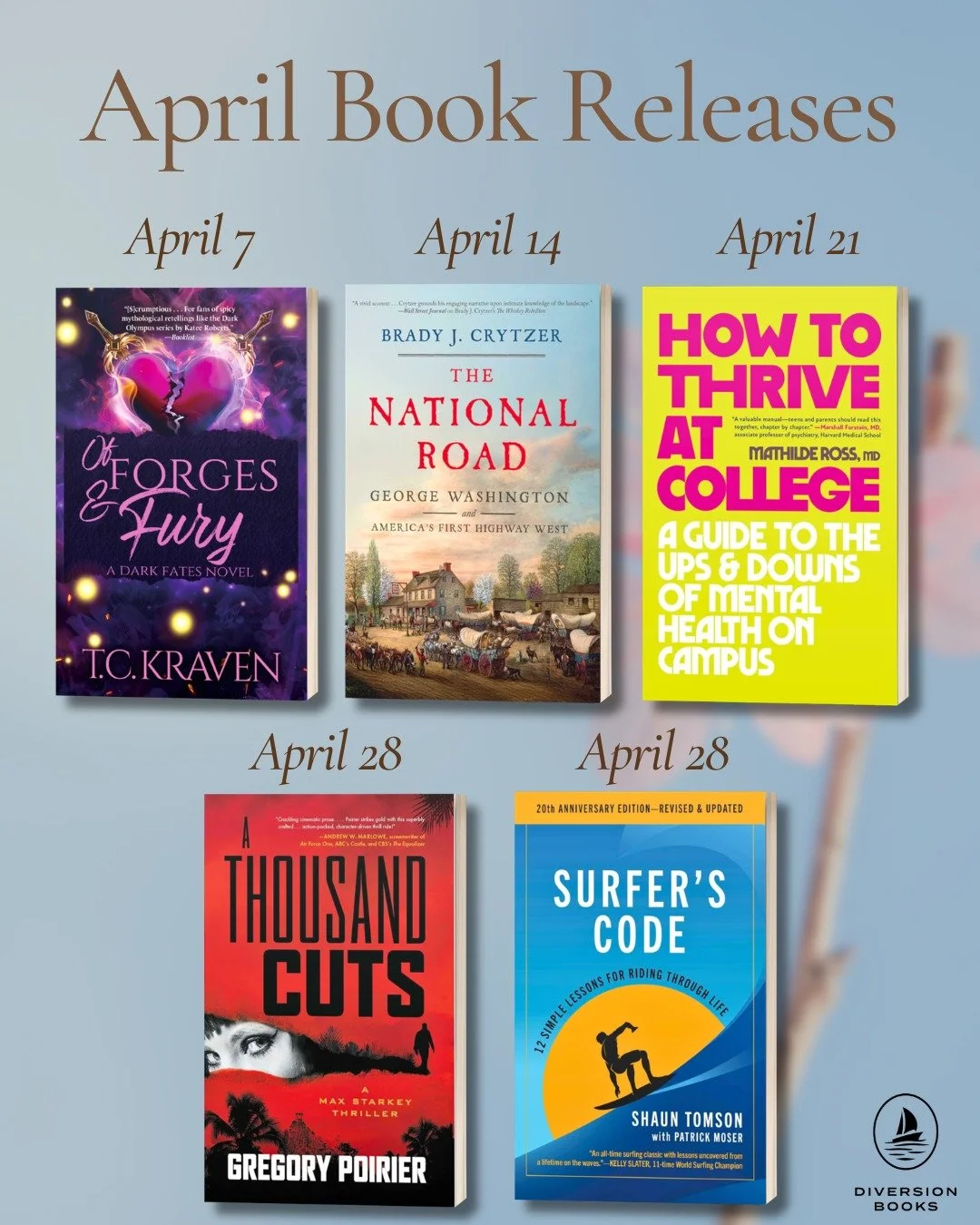 This month at Diversion we&rsquo;re bringing you a fresh lineup of book releases across genres! 📚

From a dark romantasy series and gripping thrillers to thought‑provoking nonfiction. 

Explore this month&rsquo;s new and upcoming titles: 📖

-OF FOR