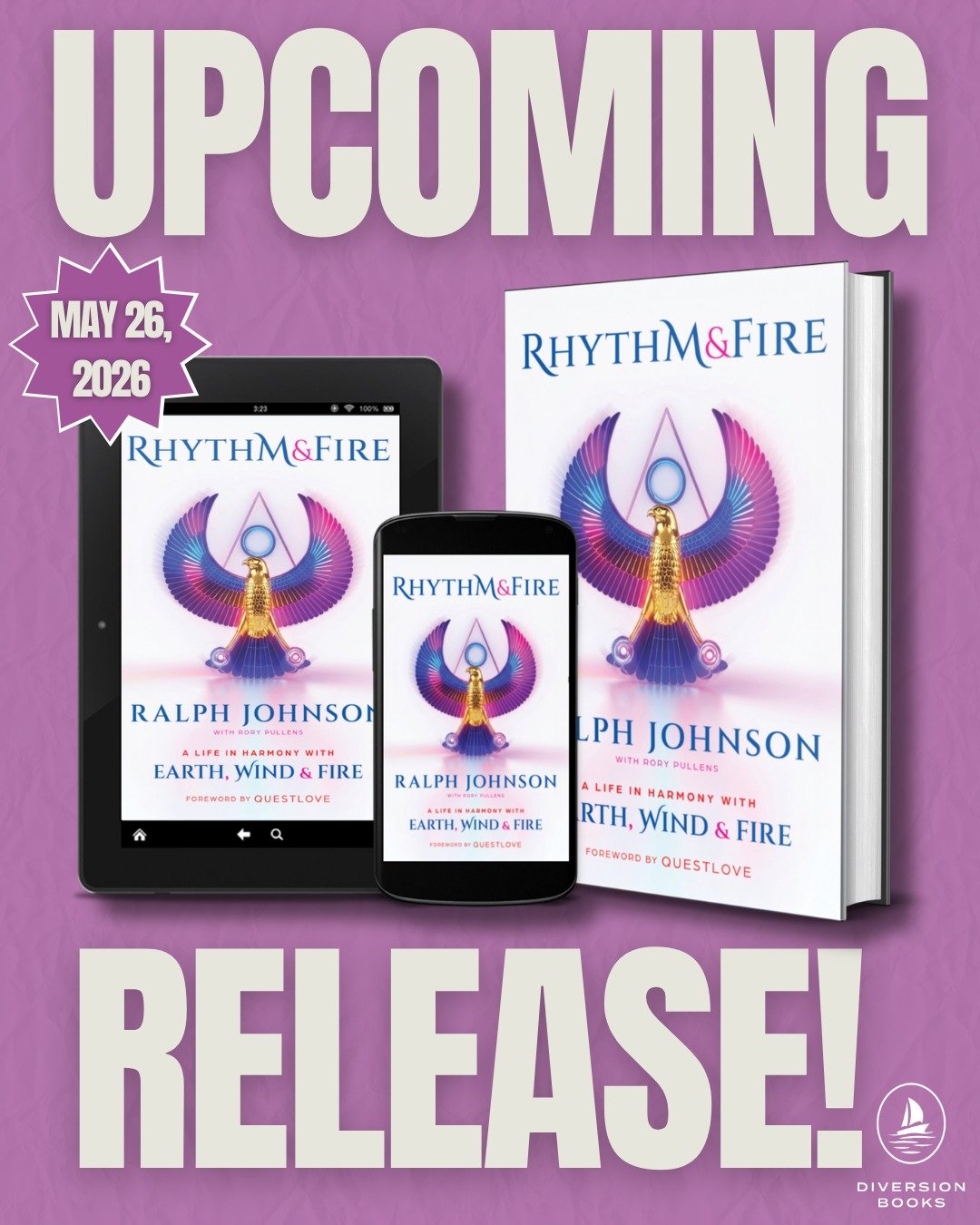 Music. Resilience. Reflection

Ralph Johnson digs deep to tell the motivational story of his time in Earth, Wind &amp; Fire, from humble roots to worldwide fame and success.

Coming soon to retailers near you, pre-order your copy of RHYTHM &amp; FIRE