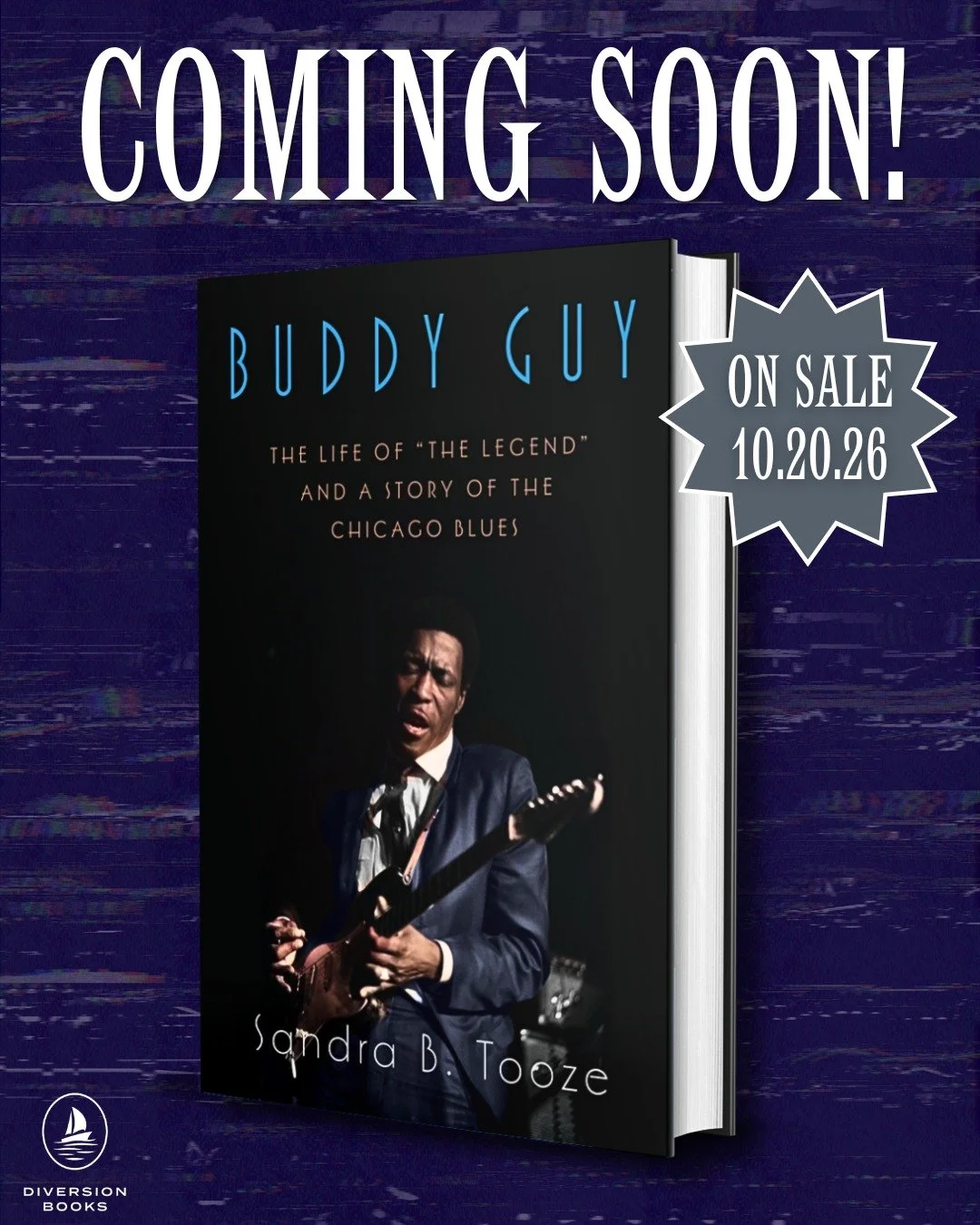 Dive into the heart of the Chicago Blues! 

We are excited to reveal the cover of BUDDY GUY by @sandrabtooze 

Discover an intimate biography and a sweeping history of American music, showing how the blues shaped rock, and how one man became its grea