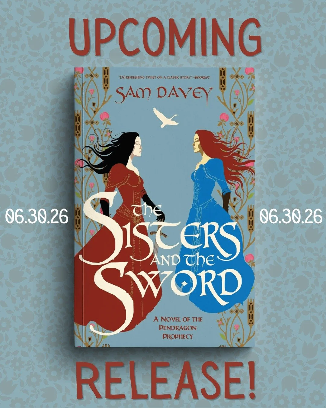 Return to Camelot with the second installment of the Pendragon Prophecy Series! ⚔️ 

THE SISTERS AND THE SWORD by @samdaveyauthor releases June 30, 2026. 🗓️

Experience a dark and mesmerizing retelling of Camelot&mdash;where magic and destiny entwin