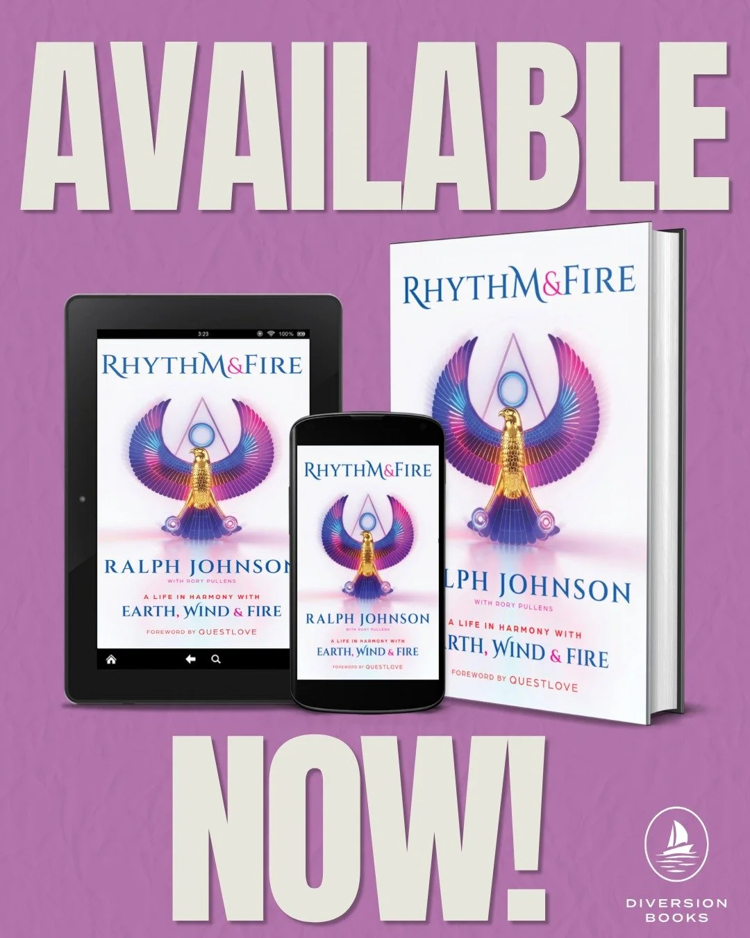 Embrace over fifty years of Earth, Wind &amp; Fire through percussionist and vocalist @ralph_johnson.ewf &rsquo;s profound memoir: RHYTHM &amp; FIRE

Ralph has seen it all and, for the first time, shares the inside story of their rise to fame through