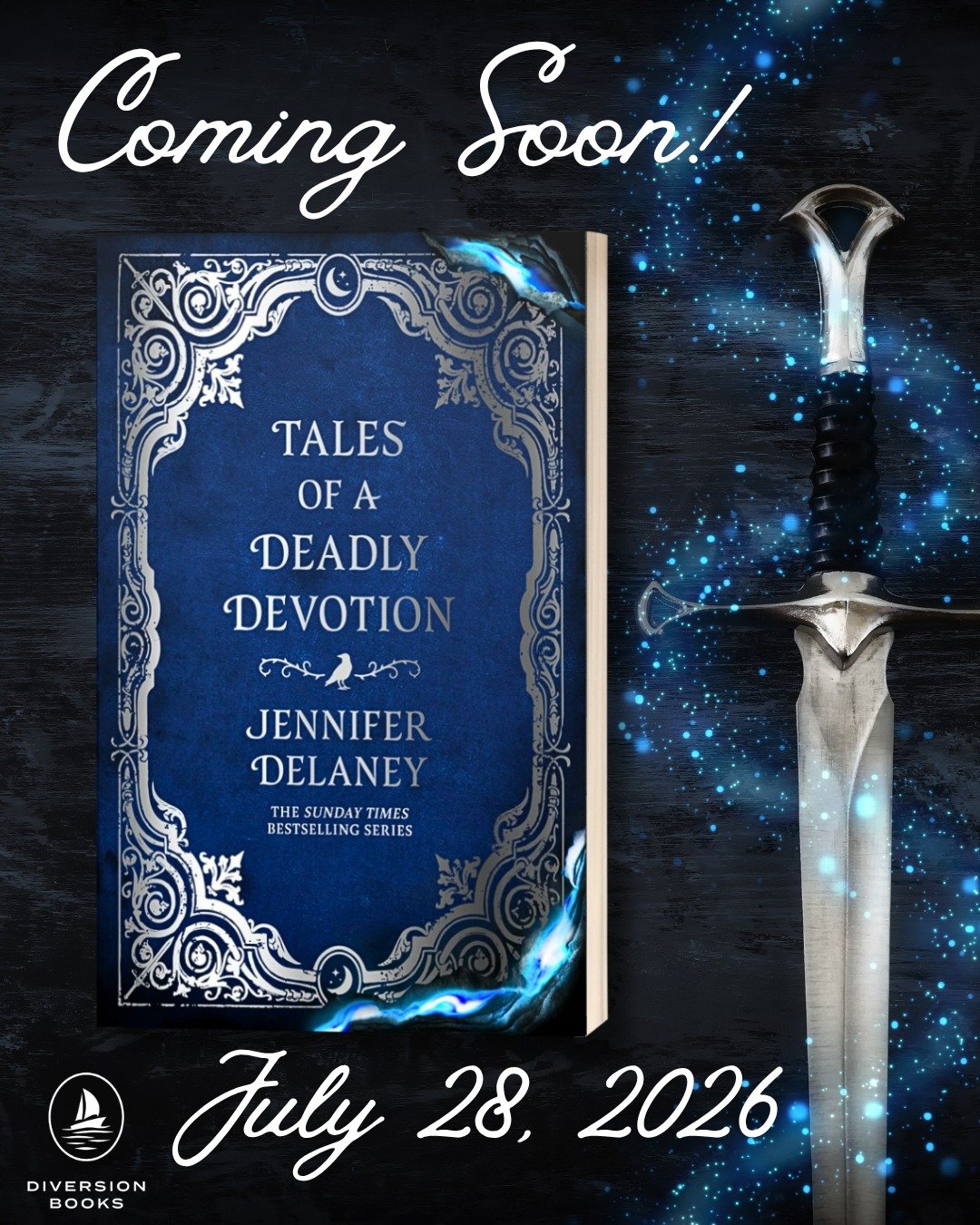 The countdown begins! TALES OF A DEADLY DEVOTION by @jenniferdelaneyauthor is hitting the shelves July 28, 2026 🗓️ 

Experience the highly-anticipated sequel, with slow-burn romance and forbidden magic.

All magic has a price, and in this irresistib