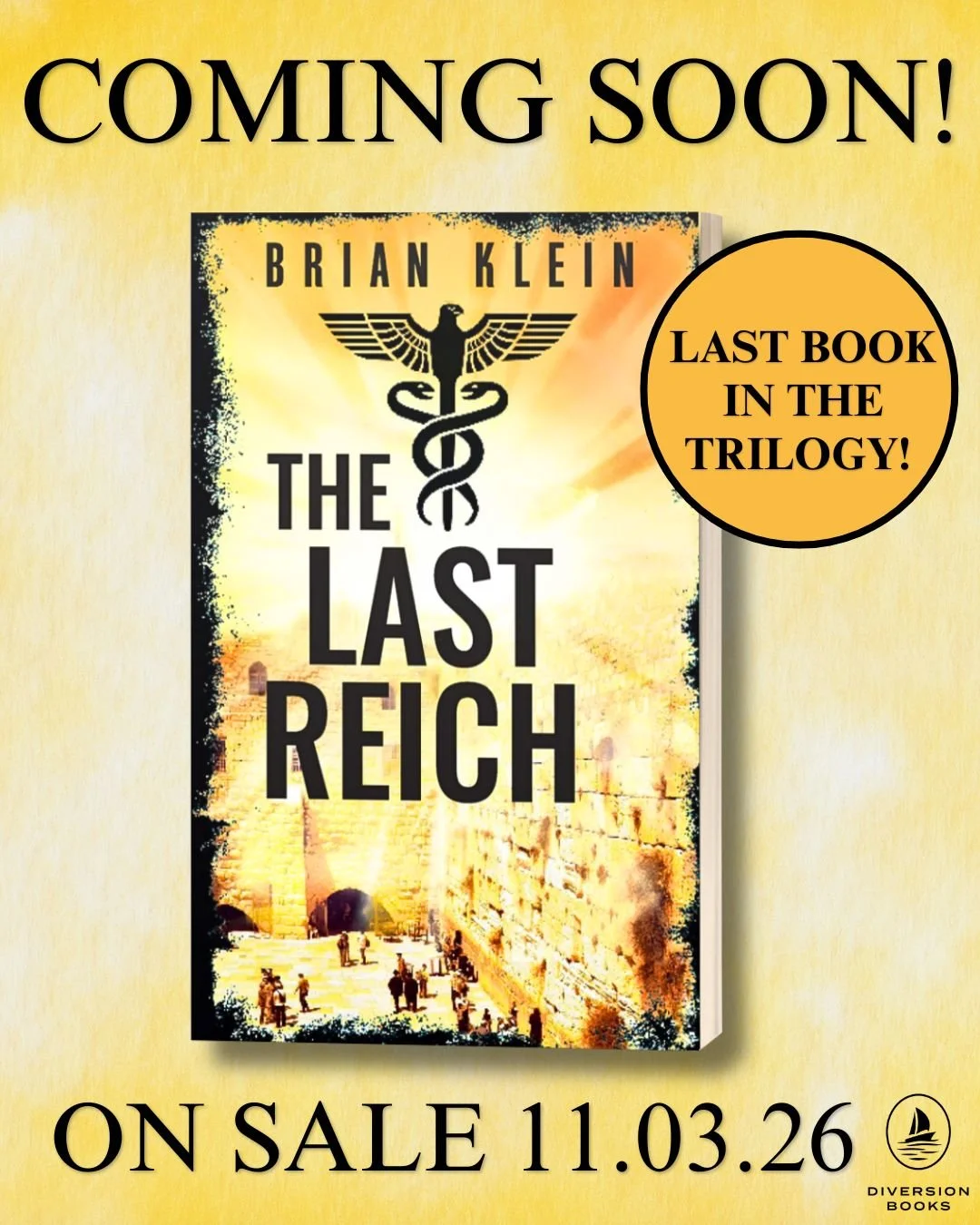 The conspiracy reaches its most terrifying endgame.

THE LAST REICH by @klein443 is the explosive final installment of the Reich Trilogy&mdash;where a coordinated global attack on Yom Kippur masks a far deadlier plan to ignite international chaos and