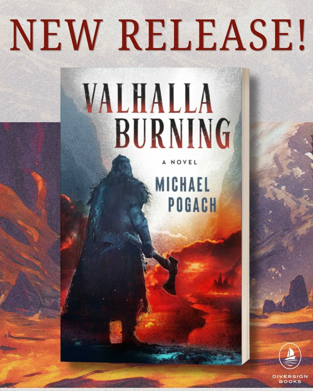The wait is over! 

VALHALLA BURNING by @michaelpogach is now available at any retailer near you!

Embark on a bloody Norse tale of grief, vengeance, fear, and fate. 

It&rsquo;s 9th century Norway and R&uacute;nr Njalson has been gifted supernatural