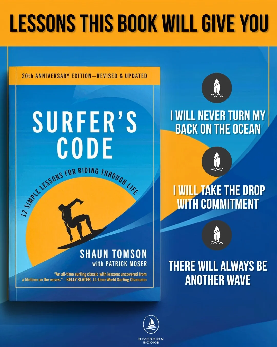 Summer isn&rsquo;t over yet! Ride the waves and ride through life with SURFER&rsquo;S CODE by @shauntomson with Patrick Moser ☀️🌊

Filled with wisdom, inspiration, and the life lessons that world champion surfer Shaun Tomsom gathered from decades of