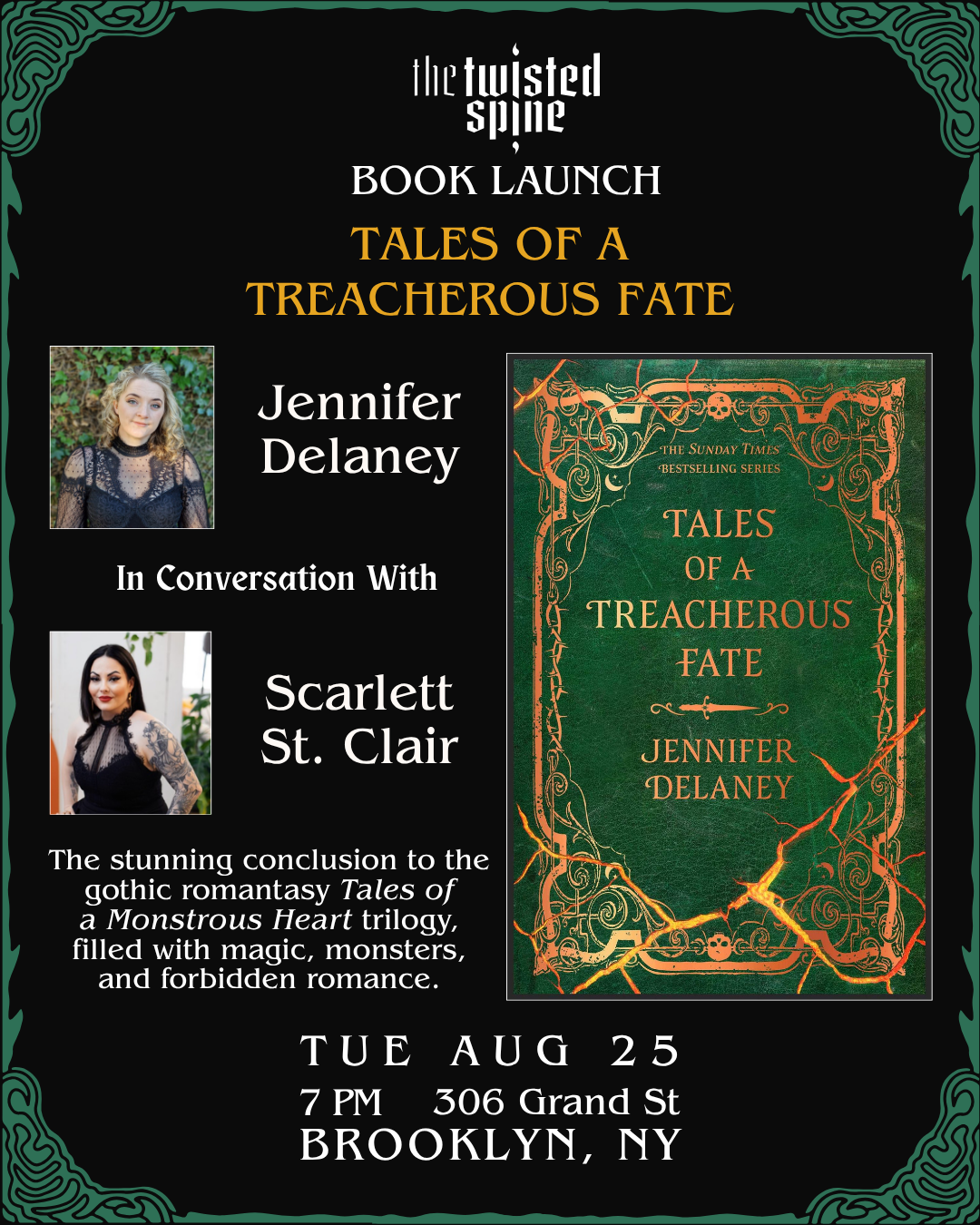 Book Launch Event: Tales of a Treacherous Fate