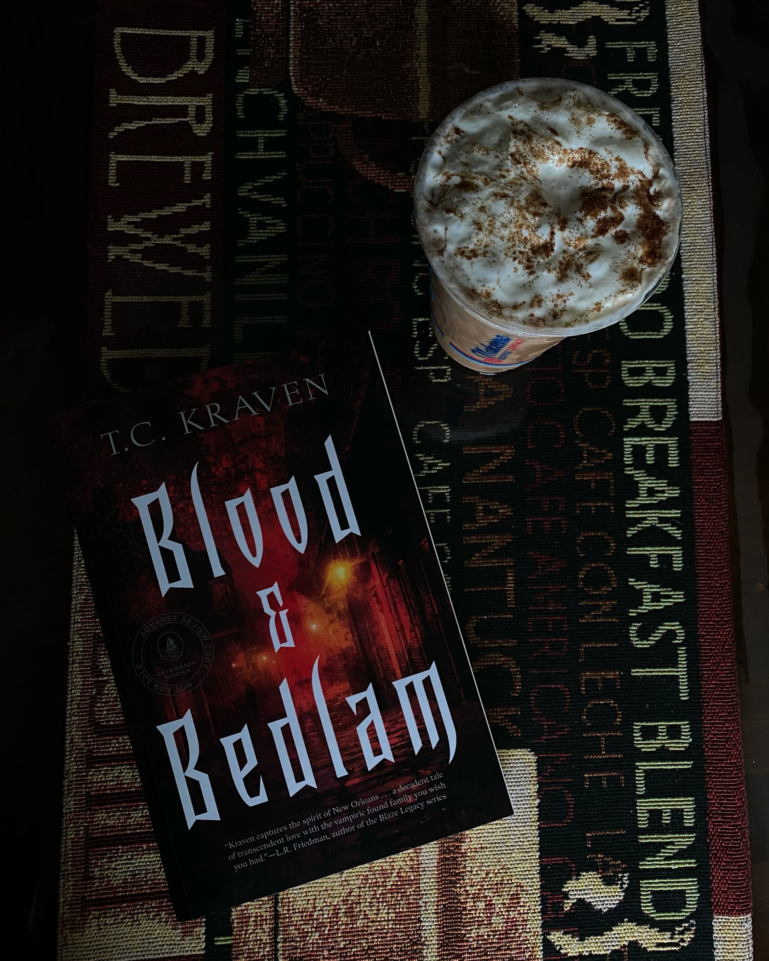Is it spooky season yet? 👻

We&rsquo;re embracing the cozy and chilling vibes of the season this weekend with BLOOD &amp; BEDLAM by @t.c.kravenauthor! 🦇🍂

Grab your coffee and head over to our website to let the spooky season unfold! 🔗

#fallbook