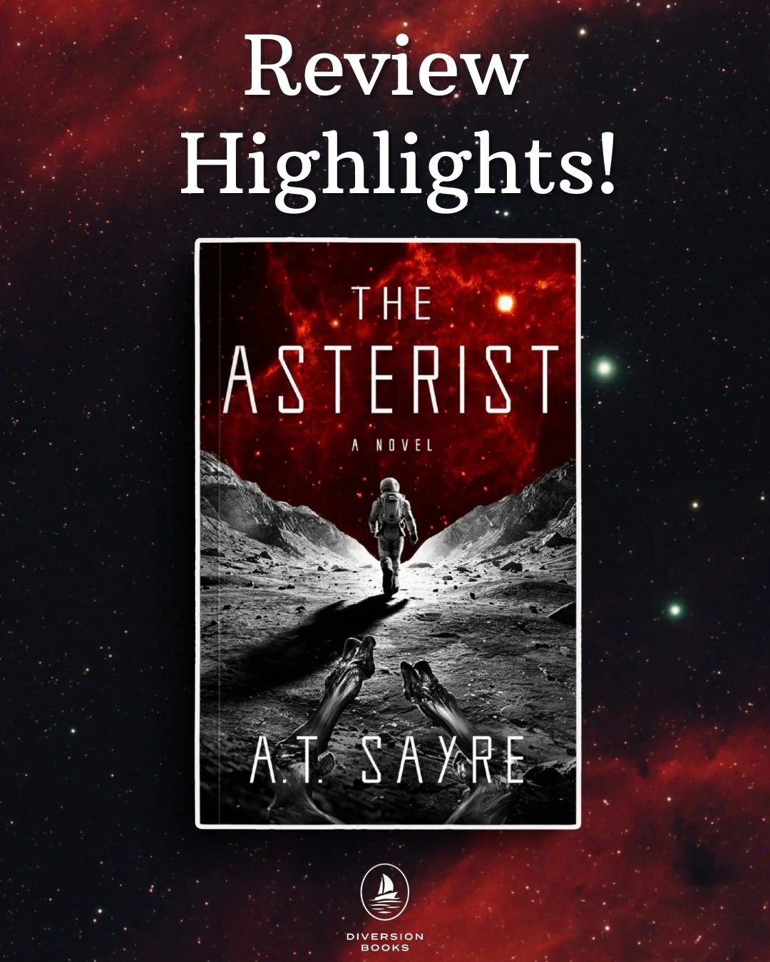 Swipe through our highlights to see what readers are raving about!

THE ASTERIST by A.T. Sayre is a captivating first contact story where Asteroid Station Commander, Bill Jeffries, is thrust into circumstances that change everything. 

Otherworldly y