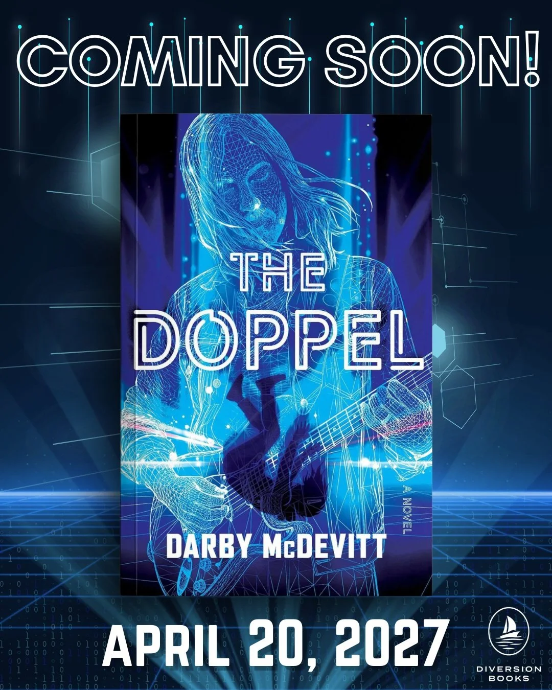Dive back into the AI-driven metaverse of THE HALTER with Darby McDevitt's second page-turning speculative mystery in the Forum Series.

THE DOPPEL releases April 20, 2027!

Pre-order your copy today, link in bio.

#mysterybooks #scifibooks #scifimys