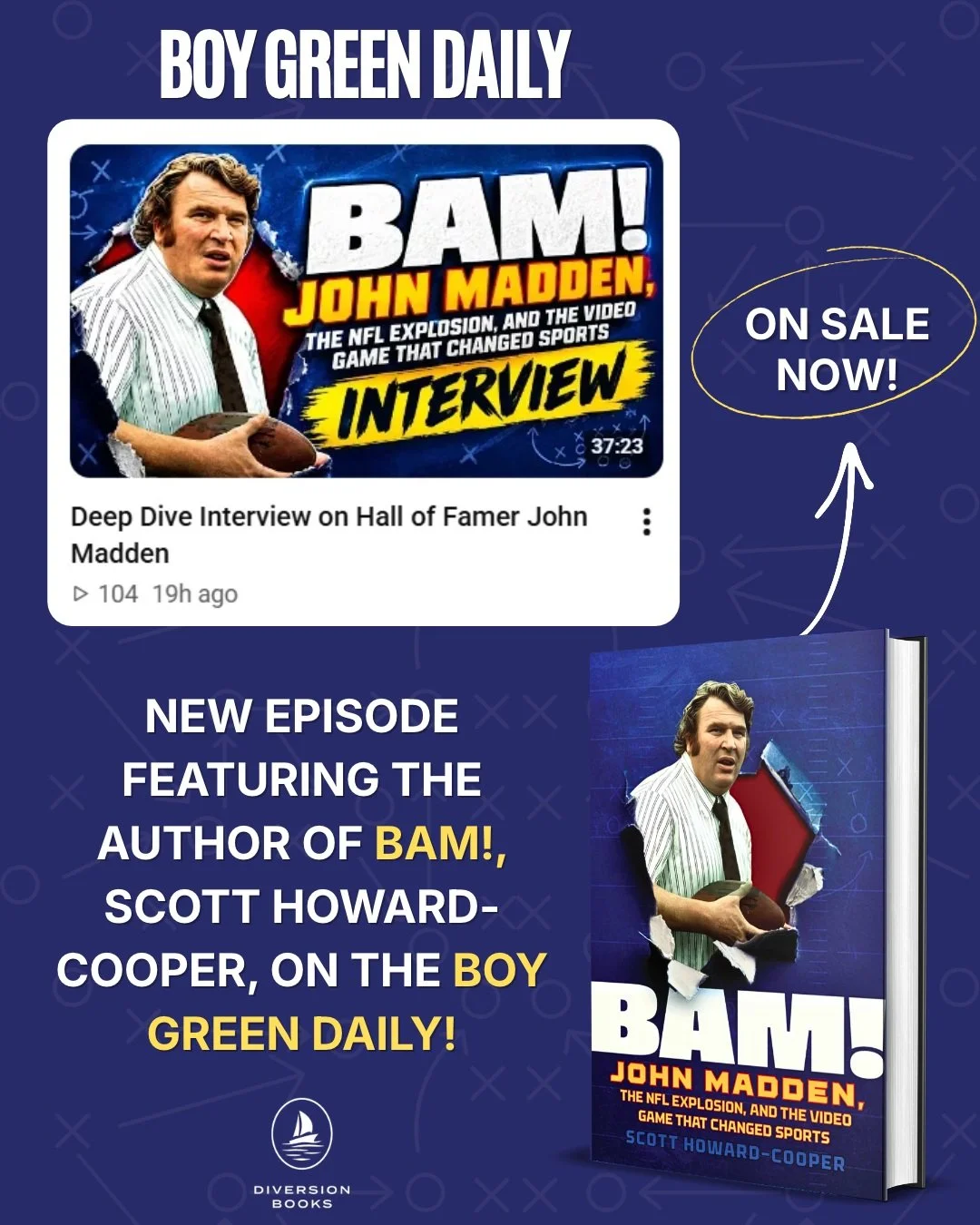 Watch a deep dive interview on Hall of Famer John Madden with the author of BAM!, @showardcooper, and New York Jets Digital Reporter for Heavy.com, @boygreen25! 🏈

They talk about Scott Howard-Cooper&rsquo;s new book BAM!, John Madden, the NFL explo