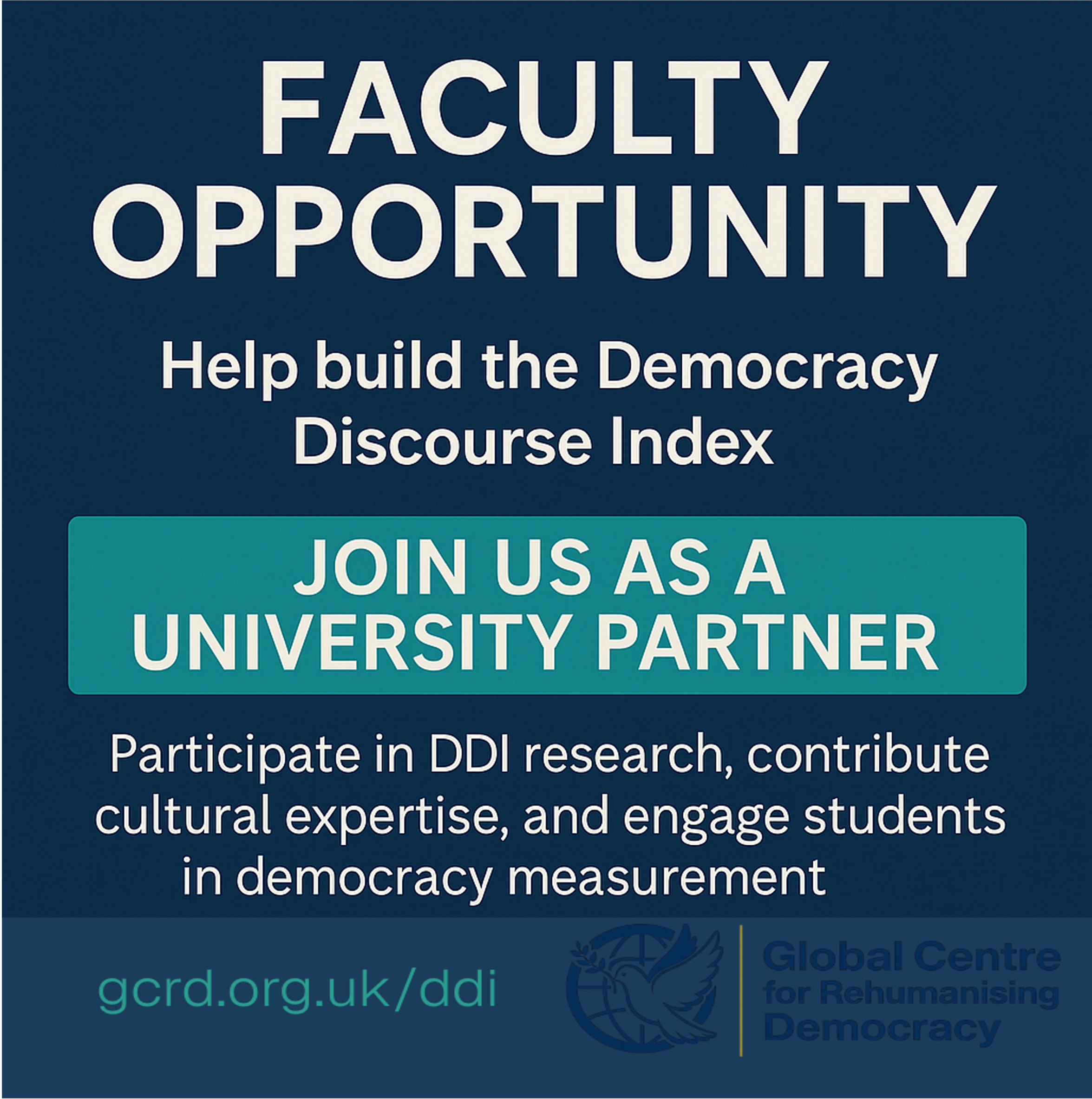 GCRD Hosts First DDI Faculty Information Session