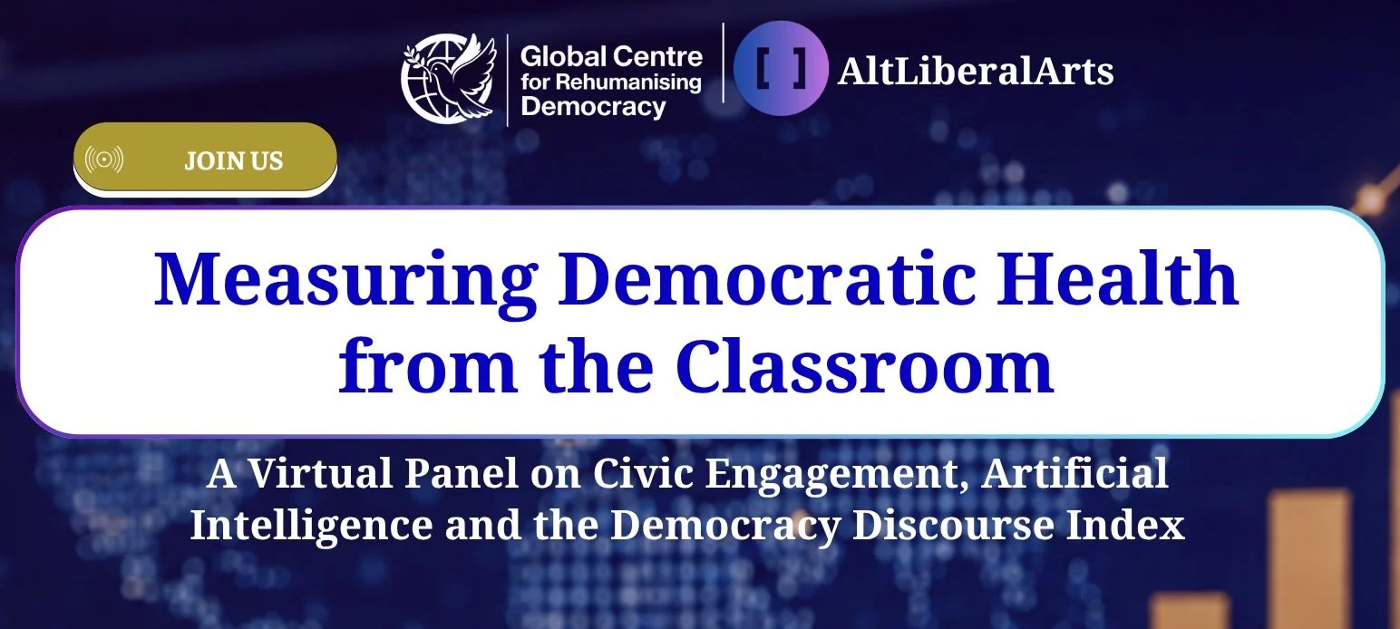 Measuring Democratic Health from the Classroom: A Virtual Panel on Civic Engagement, Artificial Intelligence and the Democracy Discourse Index