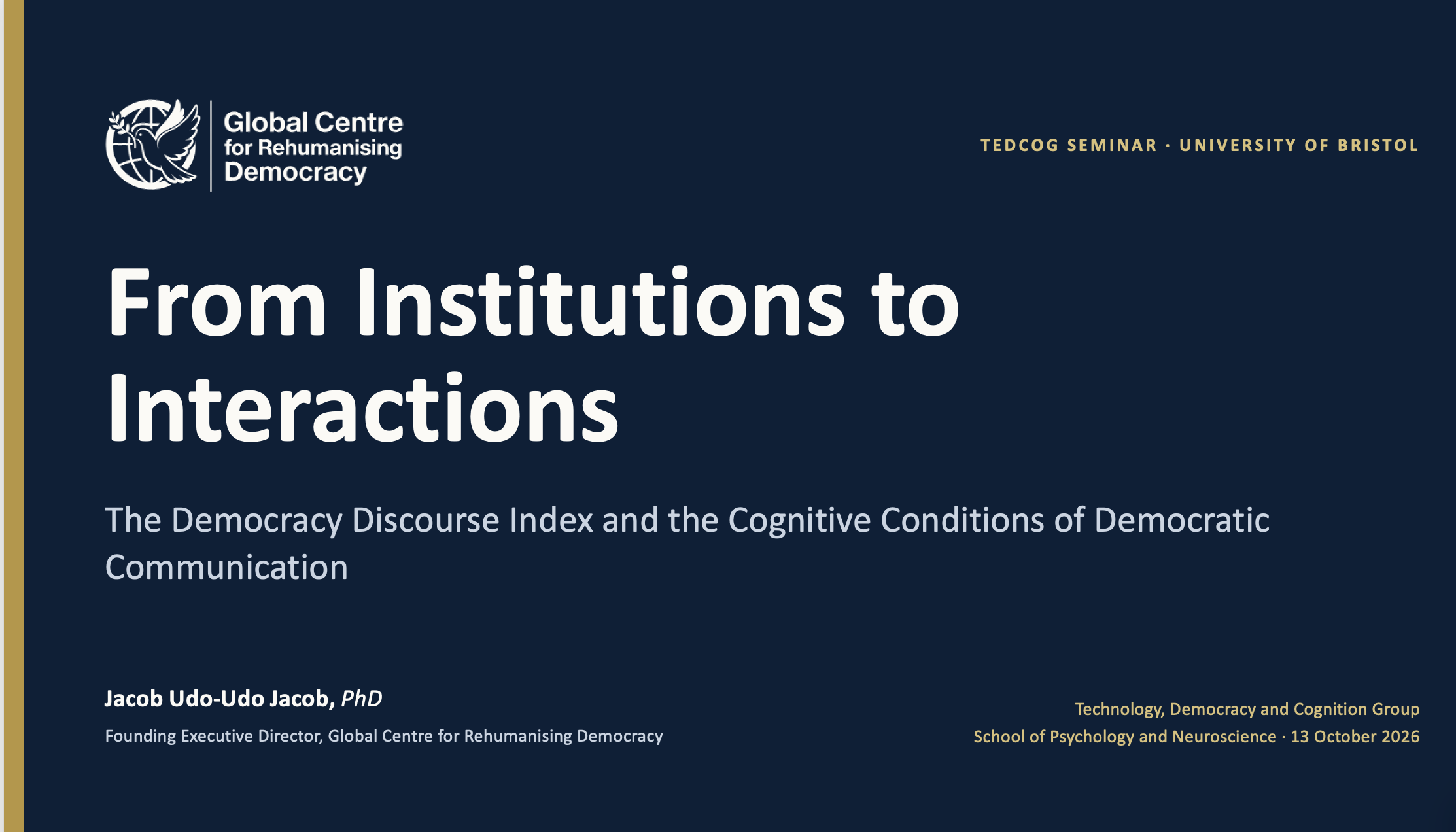 GCRD advances the case for measuring democracy’s relational foundations at Bristol seminar