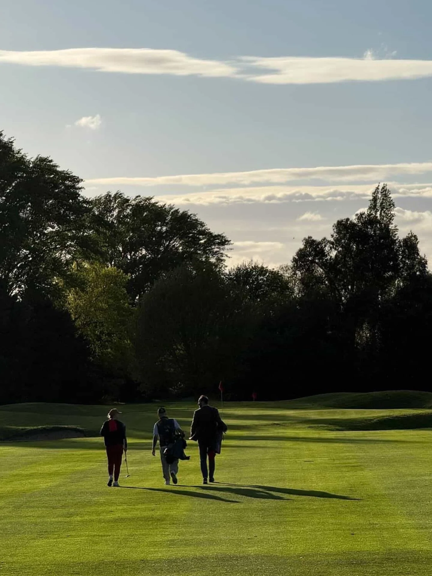 I was tagged in this picture the other day. And as soon as I saw it, I knew it captured something about what I love about this game.

Three strangers playing a friendly scramble on a Friday evening. A pro, a 14 handicapper &amp; a beginner just tag-t