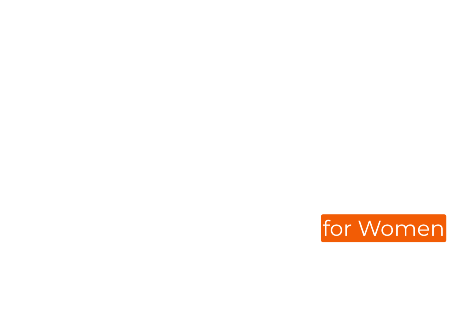 Playhr (Play her) Golf for Women logo with stylized black, white, and orange text on a black background.