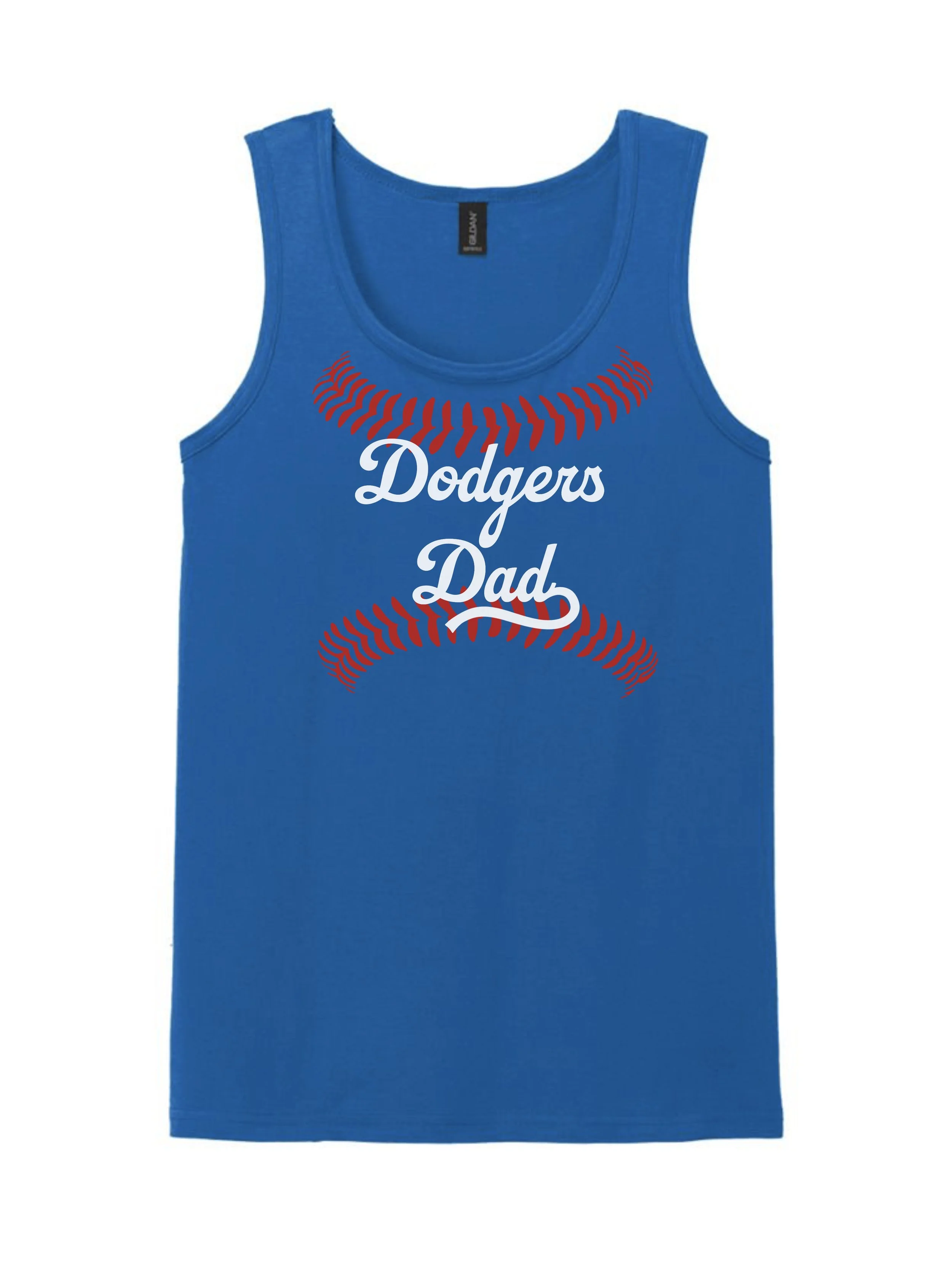 Dodgers Baseball Dad Tank Top