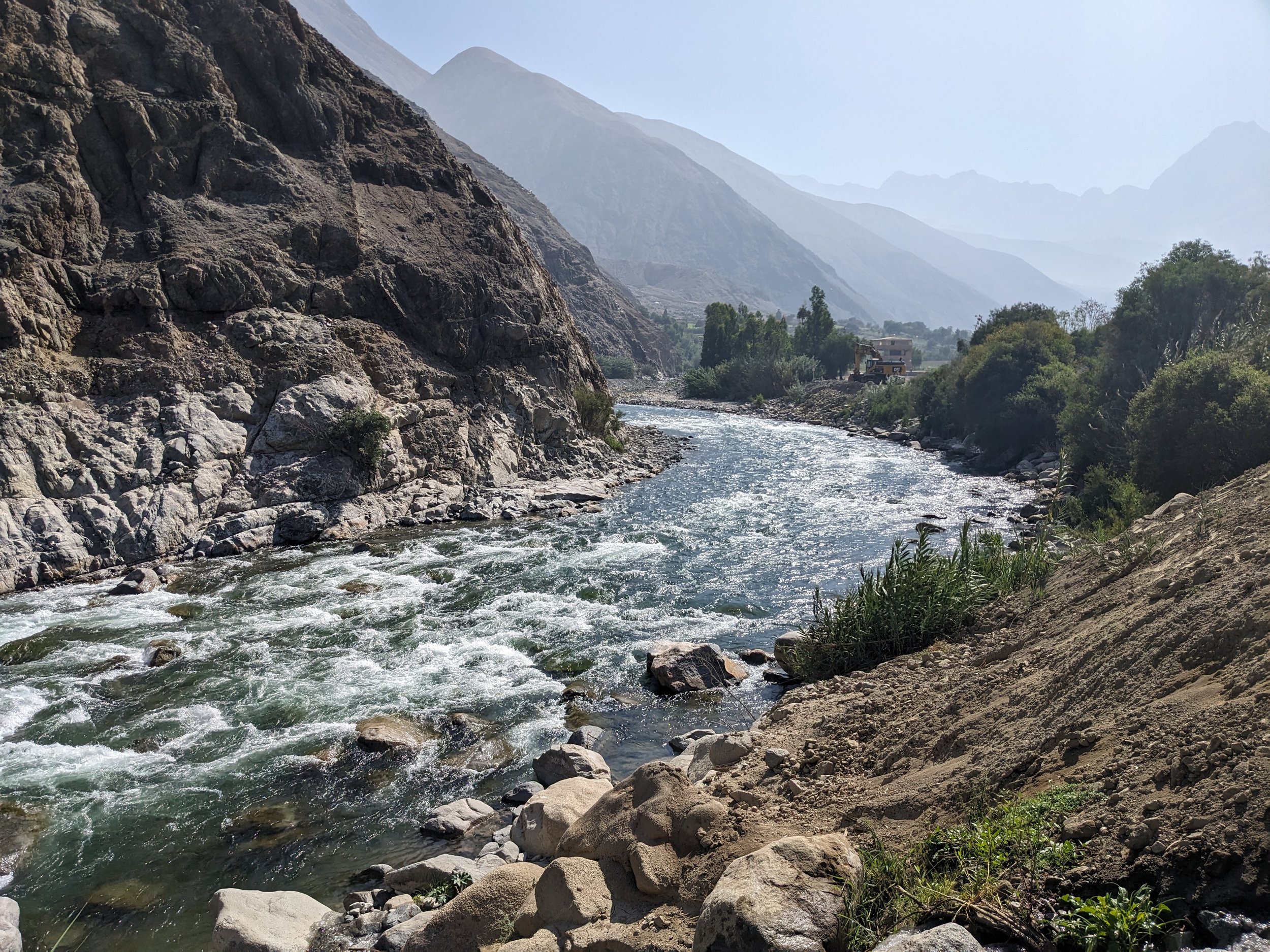 River in Lunahuana, Peru