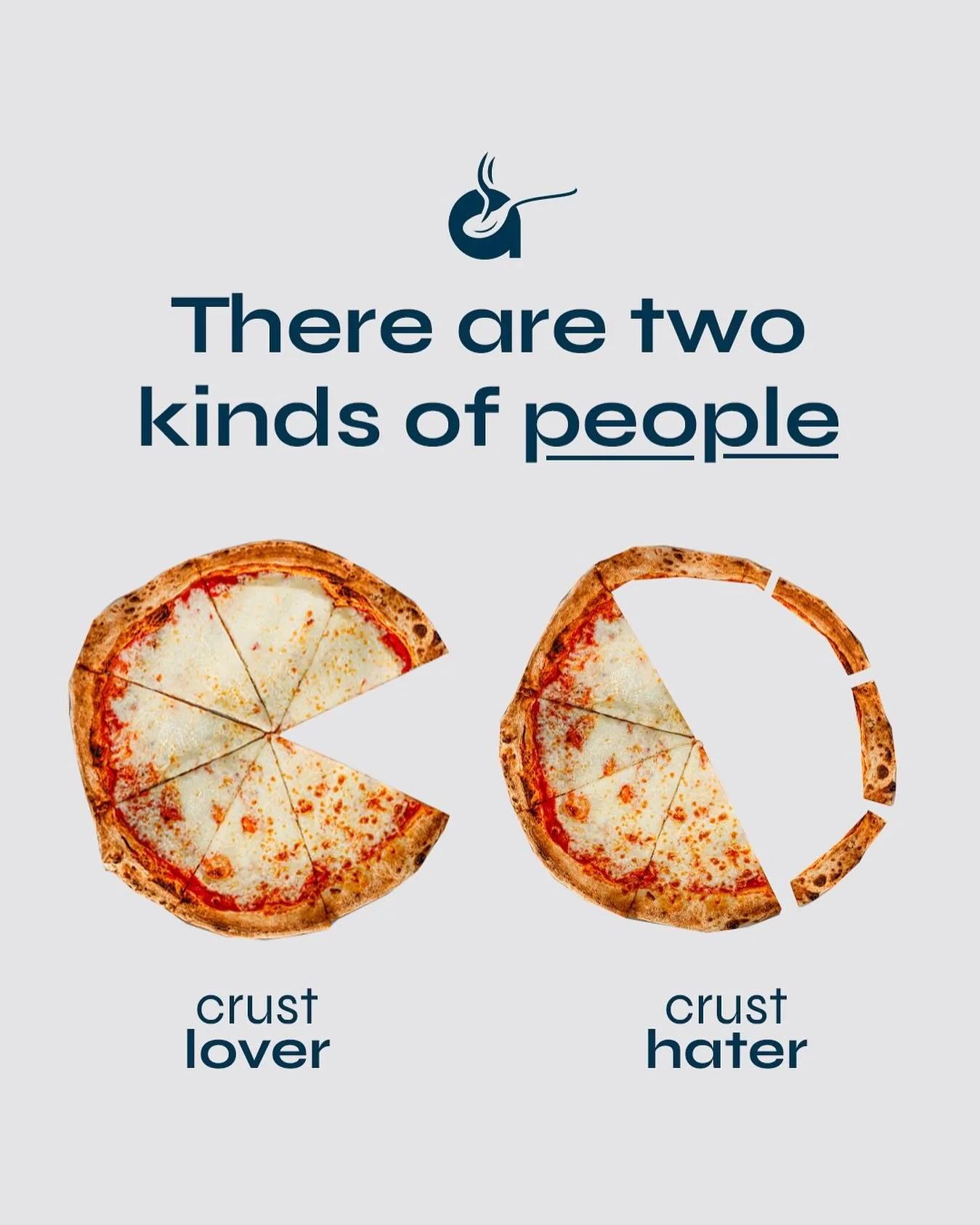 We&rsquo;re not judging but we do need to know:

✨ Are you:
A) Team Crust &mdash; the crunch, the chew, the golden edge = elite 👑
B) Crust Skipper &mdash; just here for the cheesy center life 🙃

Sound off in the comments👇 Let the crust wars begin.