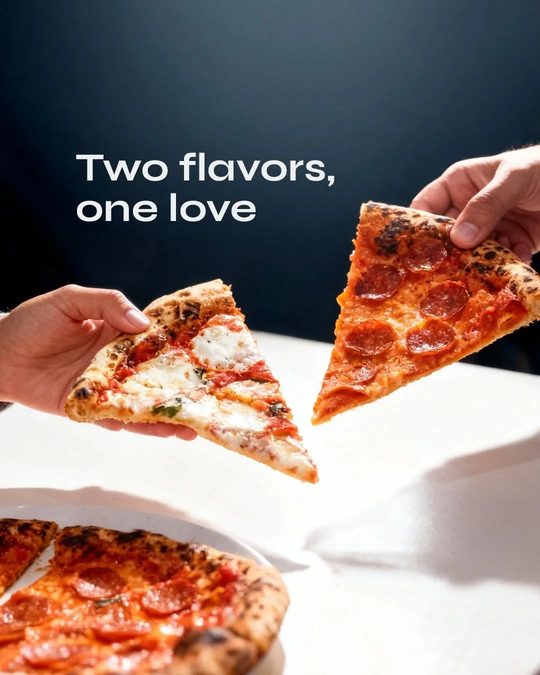 Why settle for one flavor when you and your other half can have both? 🍕💖 

Half-and-half pizza: for love&hellip; and indecision!

Tag your other half and let them choose their flavor.