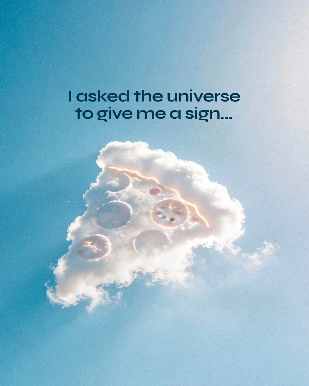 They say to ask the universe for a sign, so we did.

And somehow&hellip; it looked exactly like a slice of Di Prima pizza!