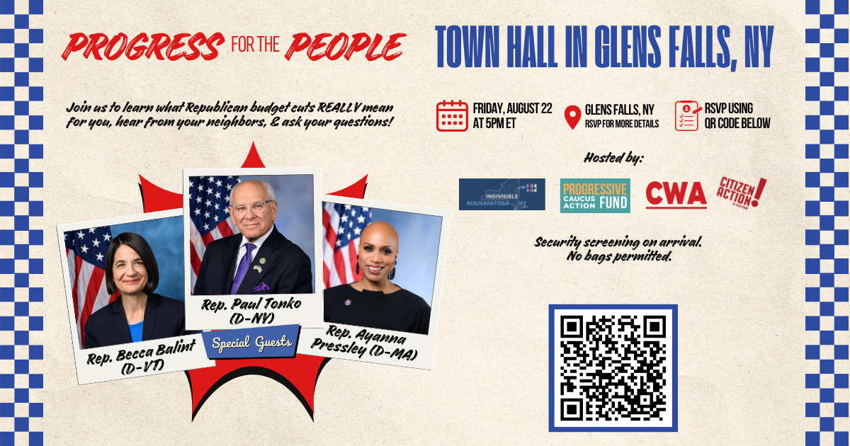 Progress for the People Town Hall - Glens Falls, NY