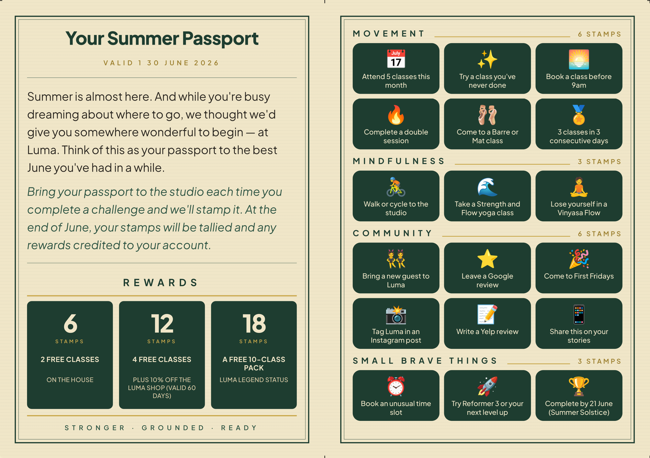 June Challenge: Spring into Summer Passport