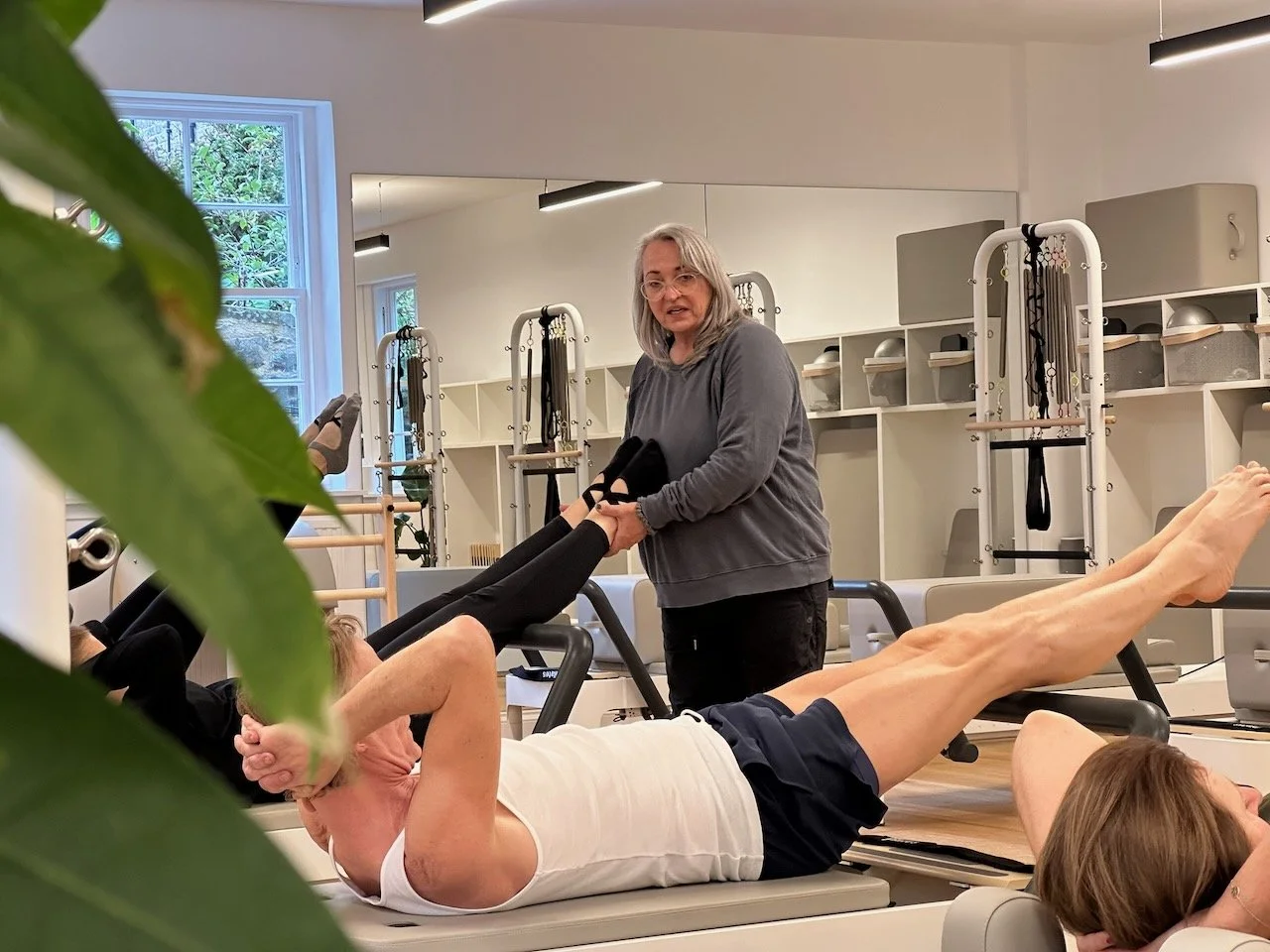Reformer Pilates class at Luma Pilates Edinburgh -- training for runners