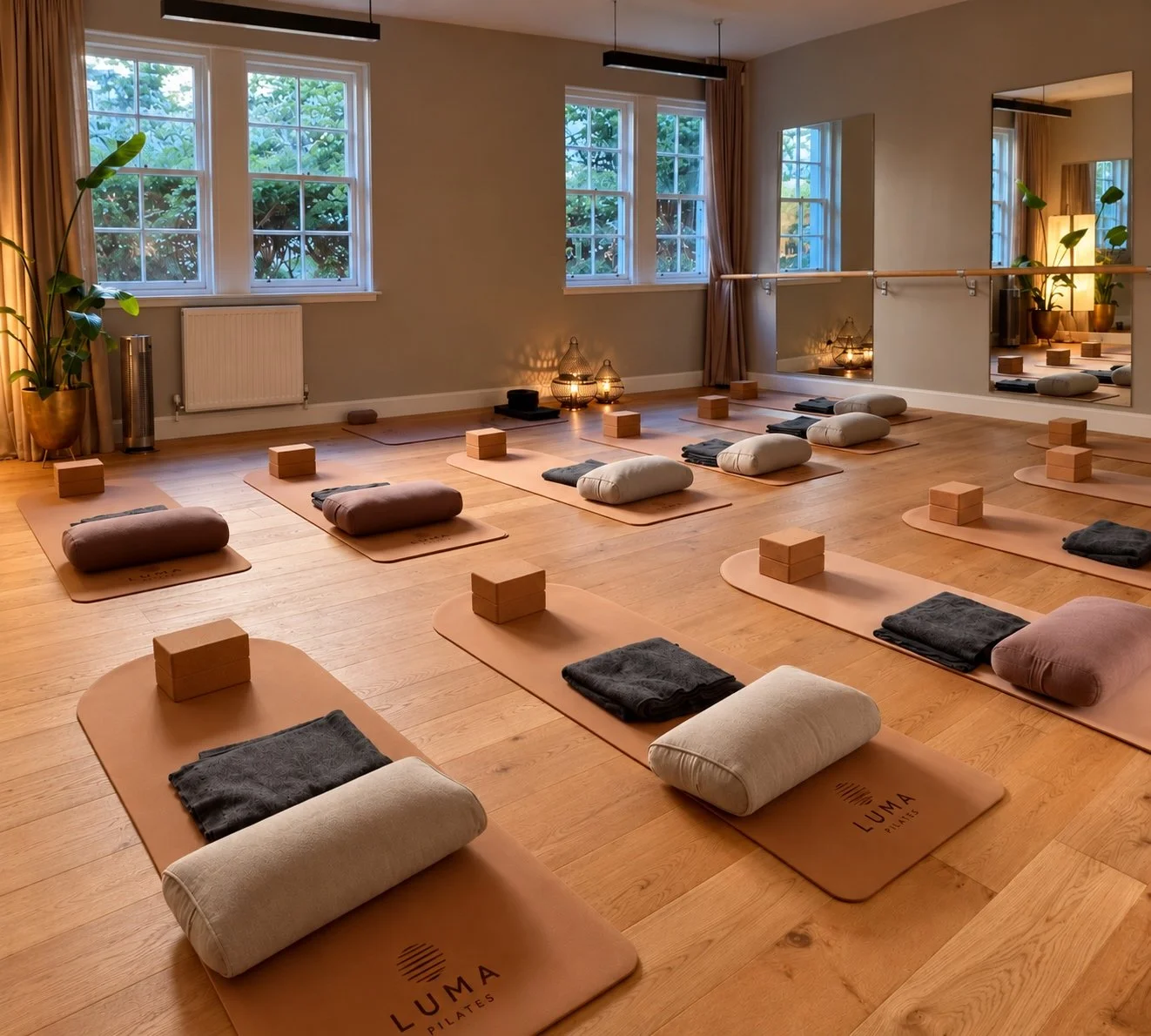 Yoga class at Luma Pilates Edinburgh