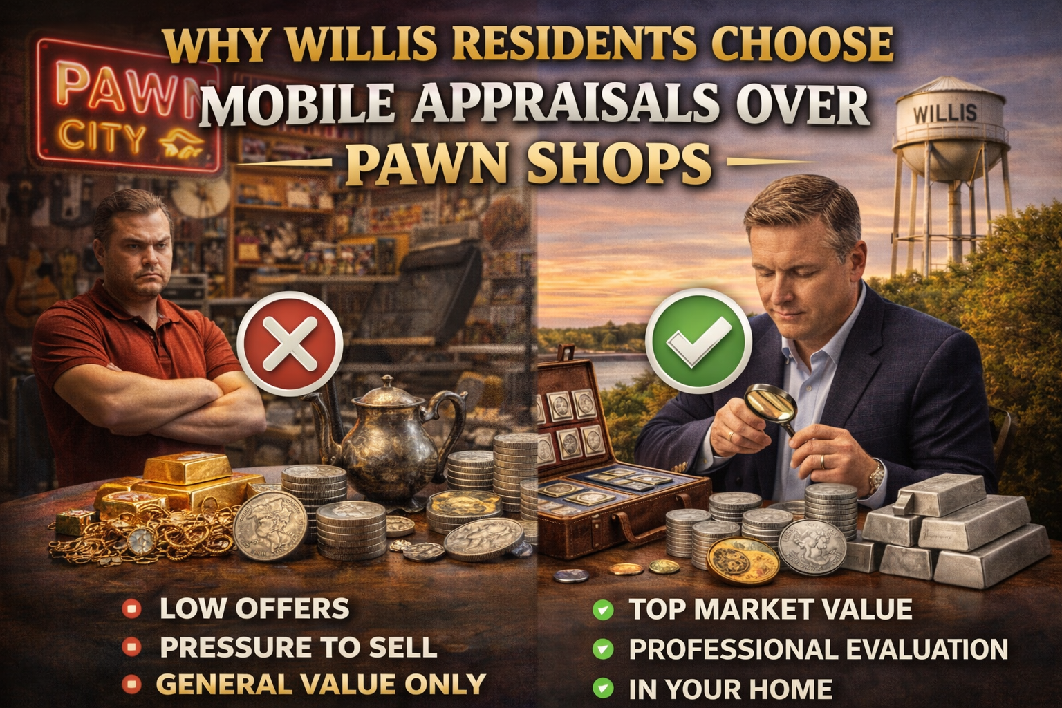 Why Willis Residents Choose Mobile Appraisals Over Pawn Shops
