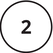 Circle with the number 2 inside.