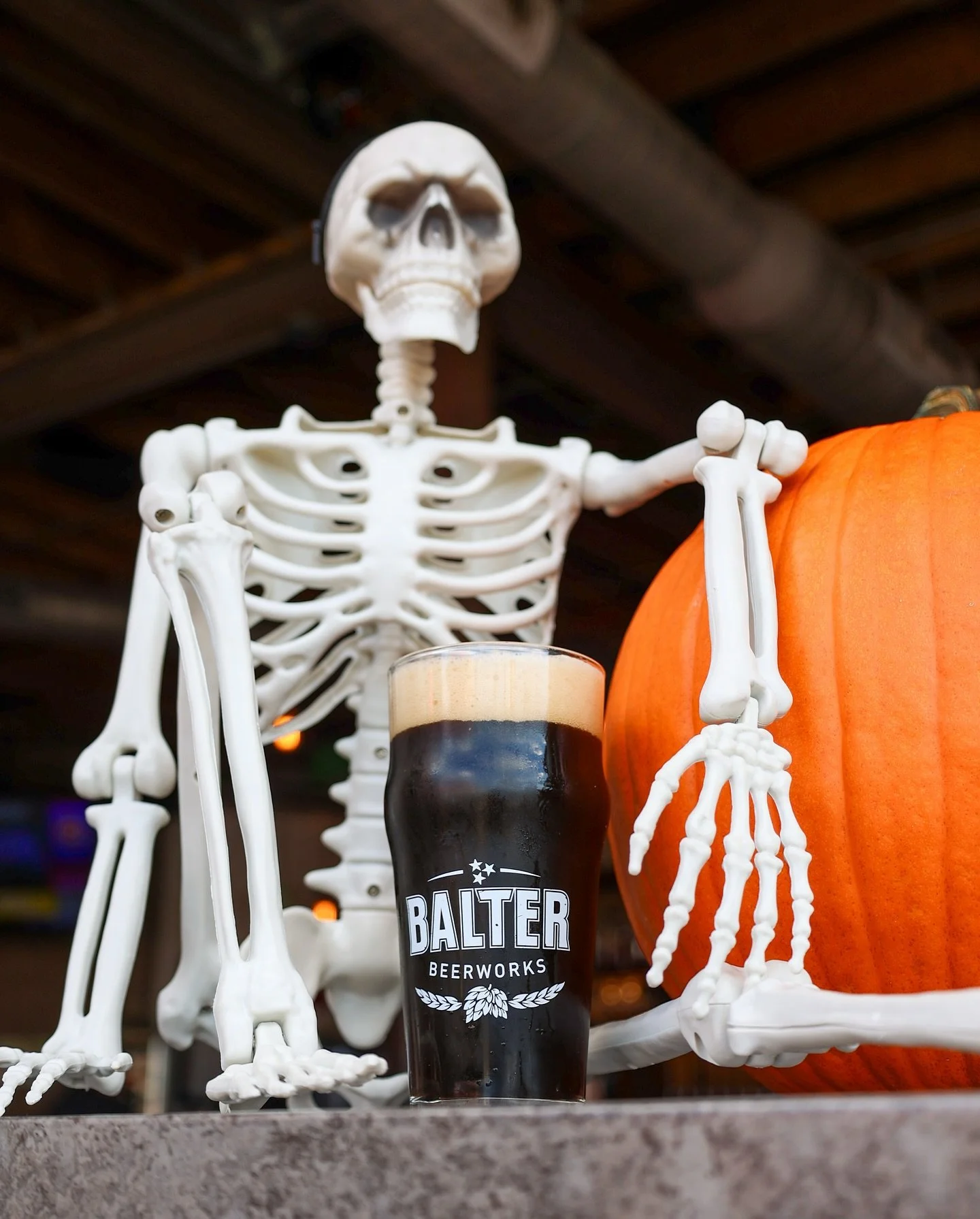 Name a better combo than fall patio weather &amp; our Pumpkin Spice Bear Blend. We&rsquo;ll wait. 🍂🍺 

Our rich coffee oatmeal porter is back with a seasonal twist, brewed with roasted coffee, velvety oats, and a touch of pumpkin spice. Smooth, bol
