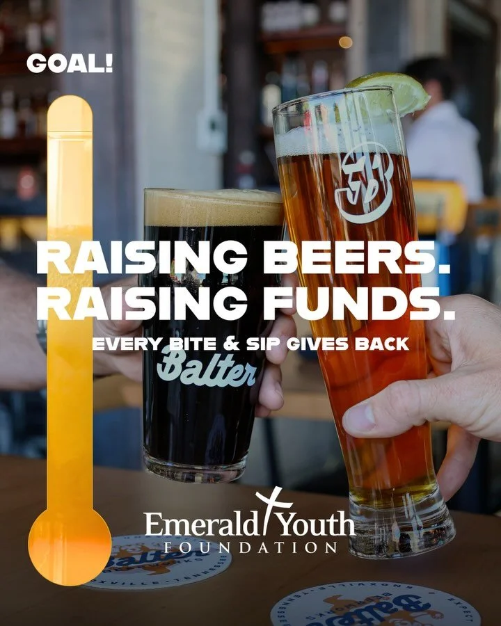Every bite and sip gives back! 👏🍺 We are proud to announce our involvement in Charity Partner Month, running throughout the month of November, where we will allocate a portion of food sales and patron donations to our charity partner @emeraldyouth 