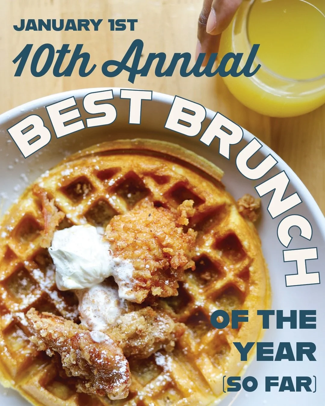 New Year&rsquo;s celebrations tonight. Brunch tomorrow. We like this plan. 🧇🥂

TOMORROW, we&rsquo;re kicking off the new year with the 10th annual BEST BRUNCH of the year (so far)!

Join in on the fun and check out our full brunch menu at balterbee