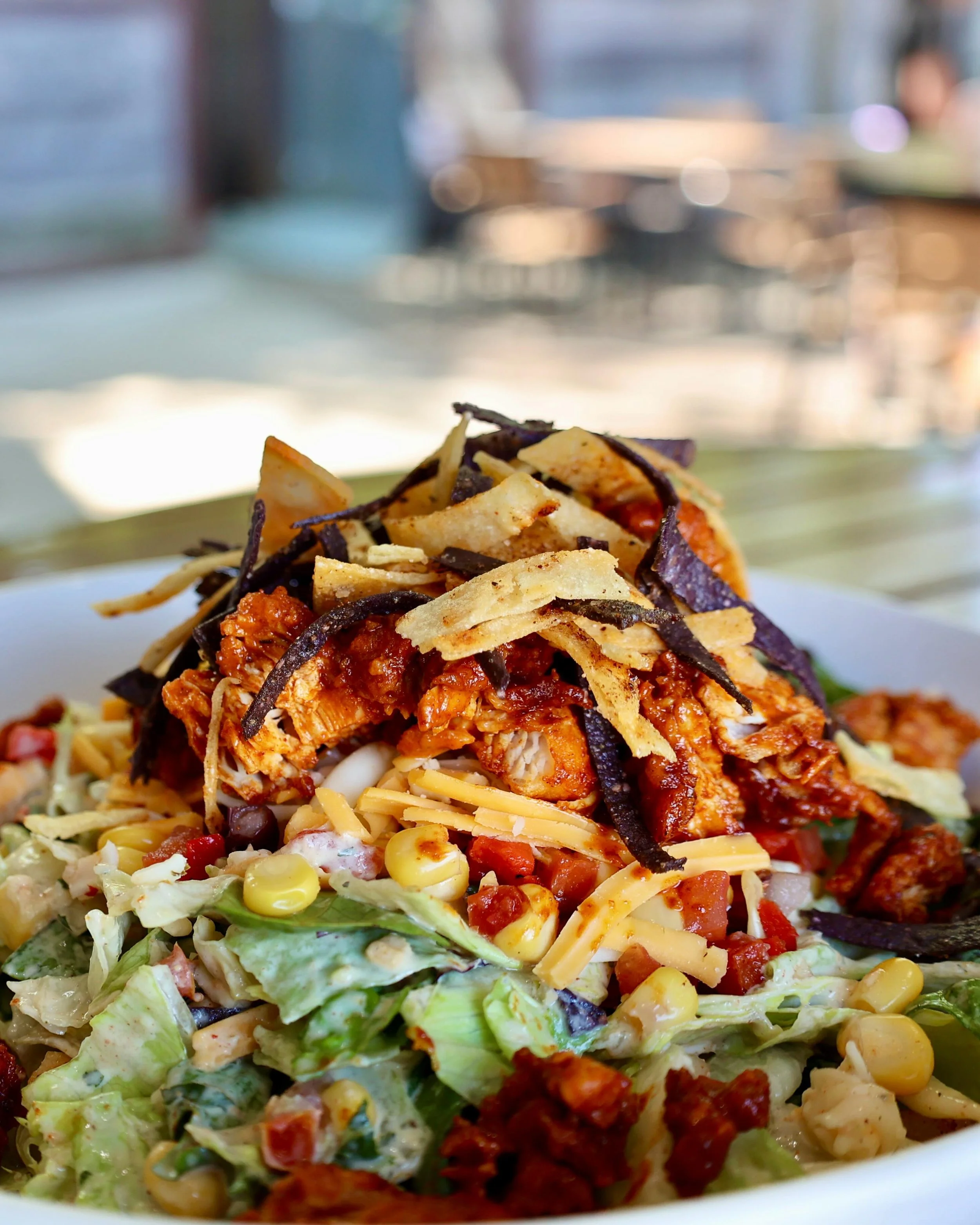 We put Hux Sauce on everything. And we mean everything.
Hot chicken salad? Hux. Tacos? Hux. Chicken &amp; Waffles? Get it tossed in Hux. Someone asks what our secret ingredient is?
&hellip;Hux. 🫡
Come find out for yourself. Menu at balterbeerworks.