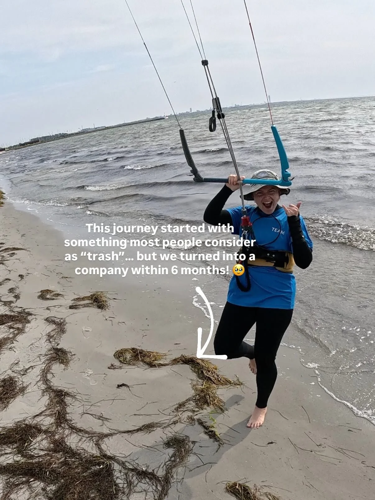 6 months ago this was just an idea in our mind, now we have a company and a path to follow ✨🤭 

It&rsquo;s been a journey where we had to overcome obstacles but we have made it! And we are ready to tell you more about our first garn made from seagra