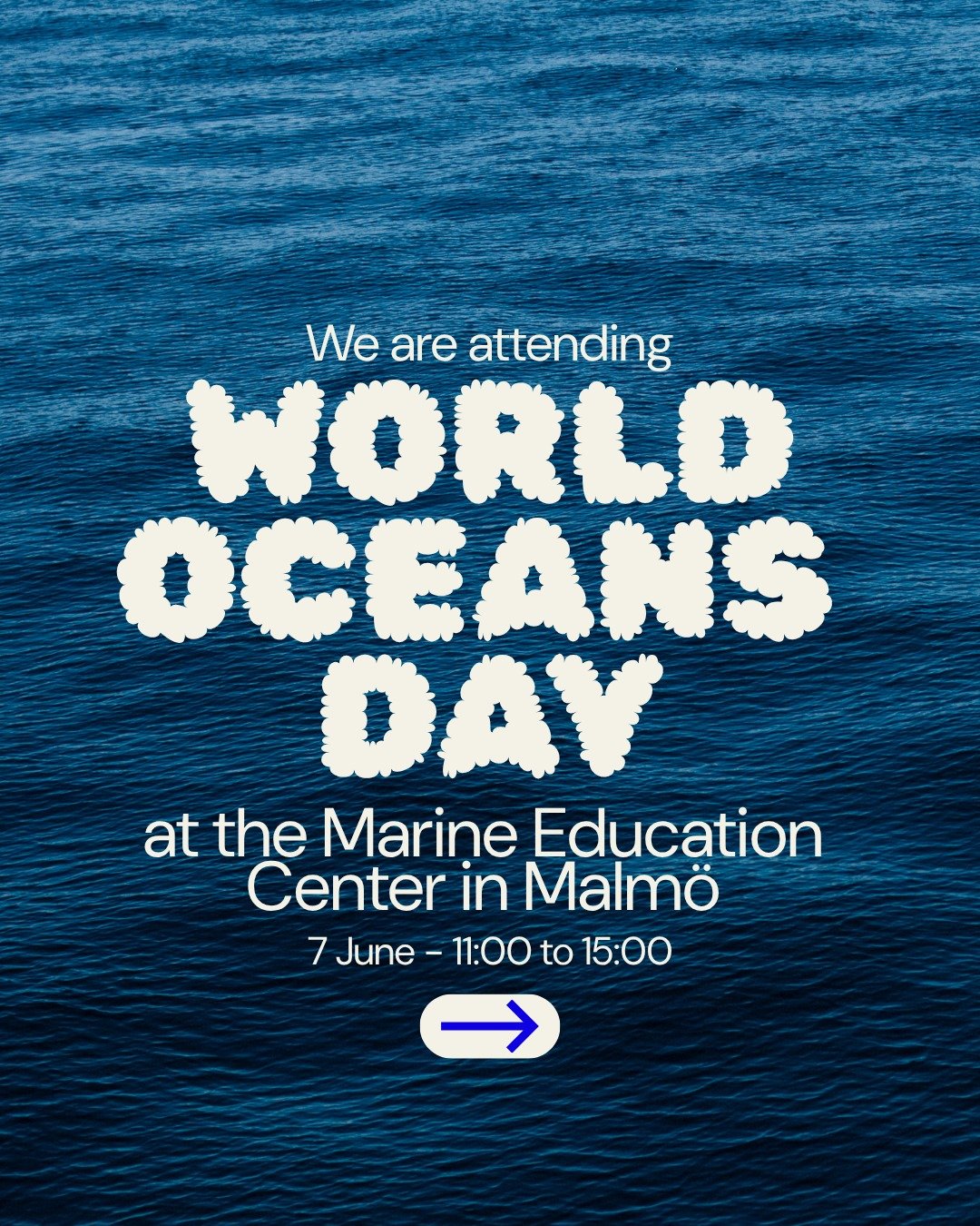 We are participating first time in an event - celebrating the World Oceans Day in Malm&ouml;! 

We will be at @marintkunskapscenter  in Malm&ouml; (in Ribersborg) with more organizations sharing our knowledge and love for the ocean. 

The event is fo