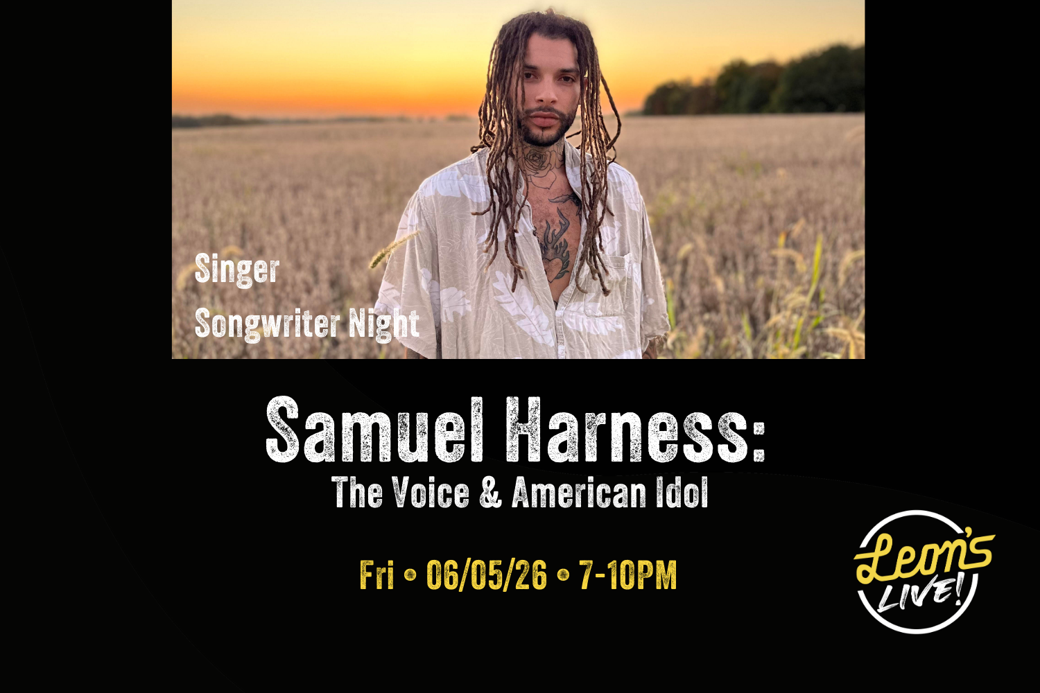 Samuel Harness: The Voice &amp; American Idol Top 20 Finalist